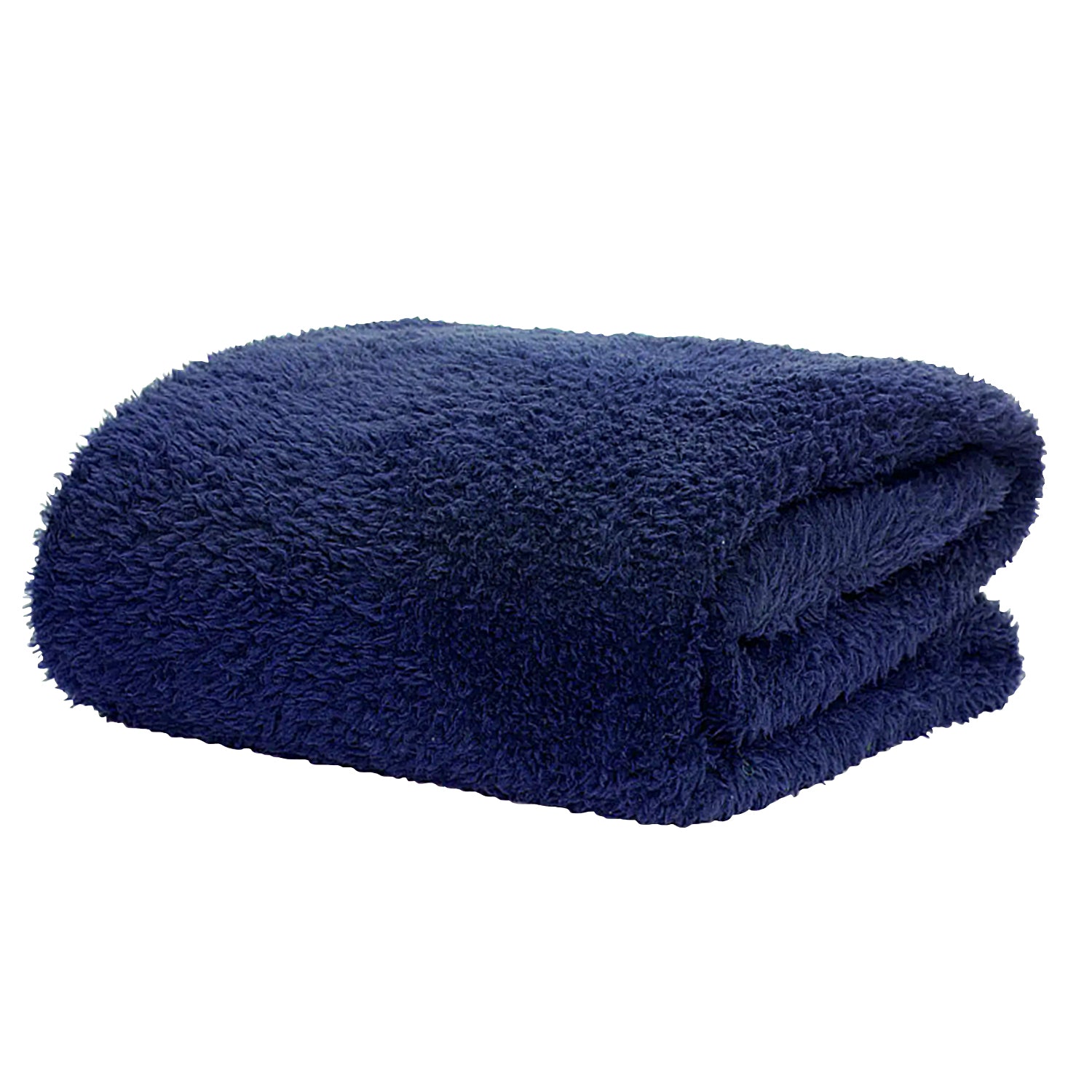 Silentnight Navy Teddy Fleece Throw Blanket