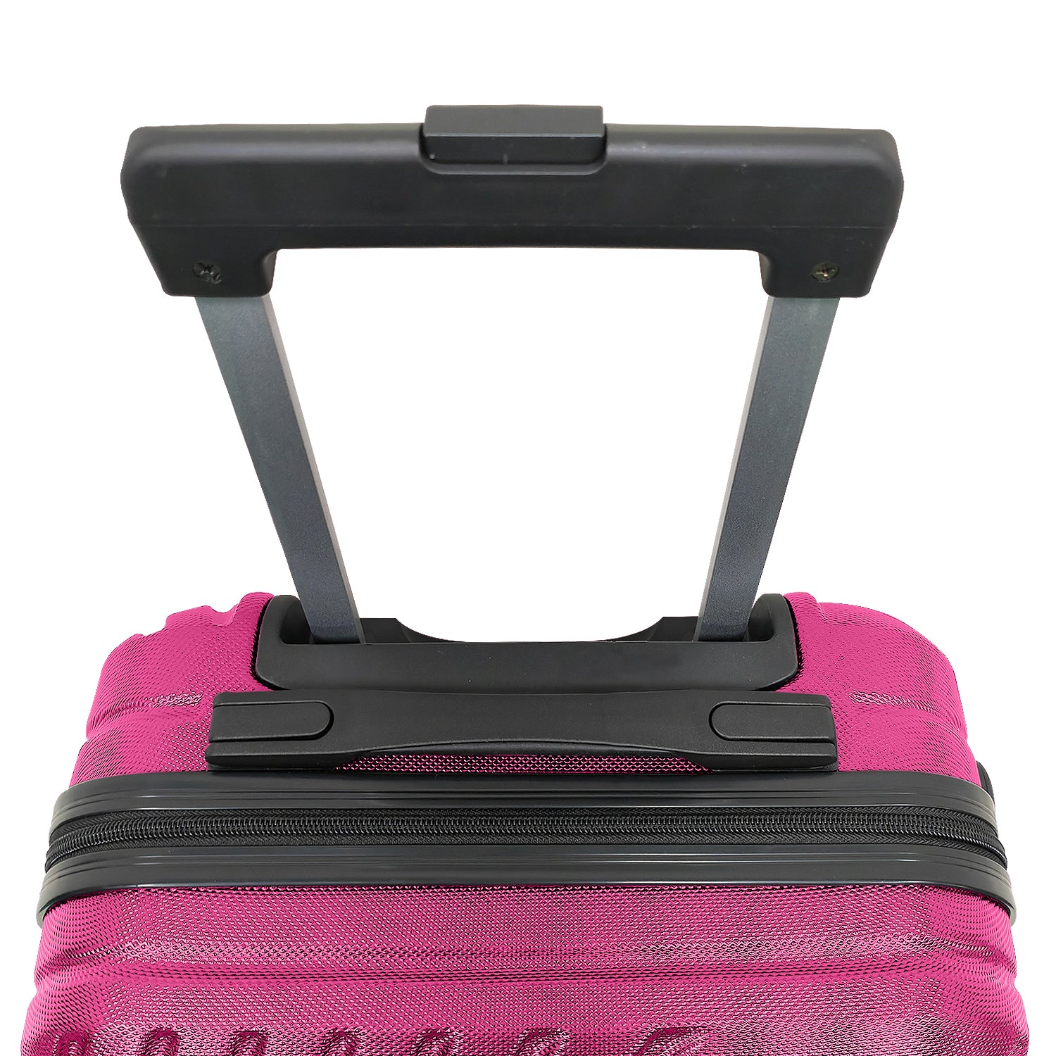 20" Fuchsia Pink 4 Wheel Hard Shell Cabin Size Suitcase