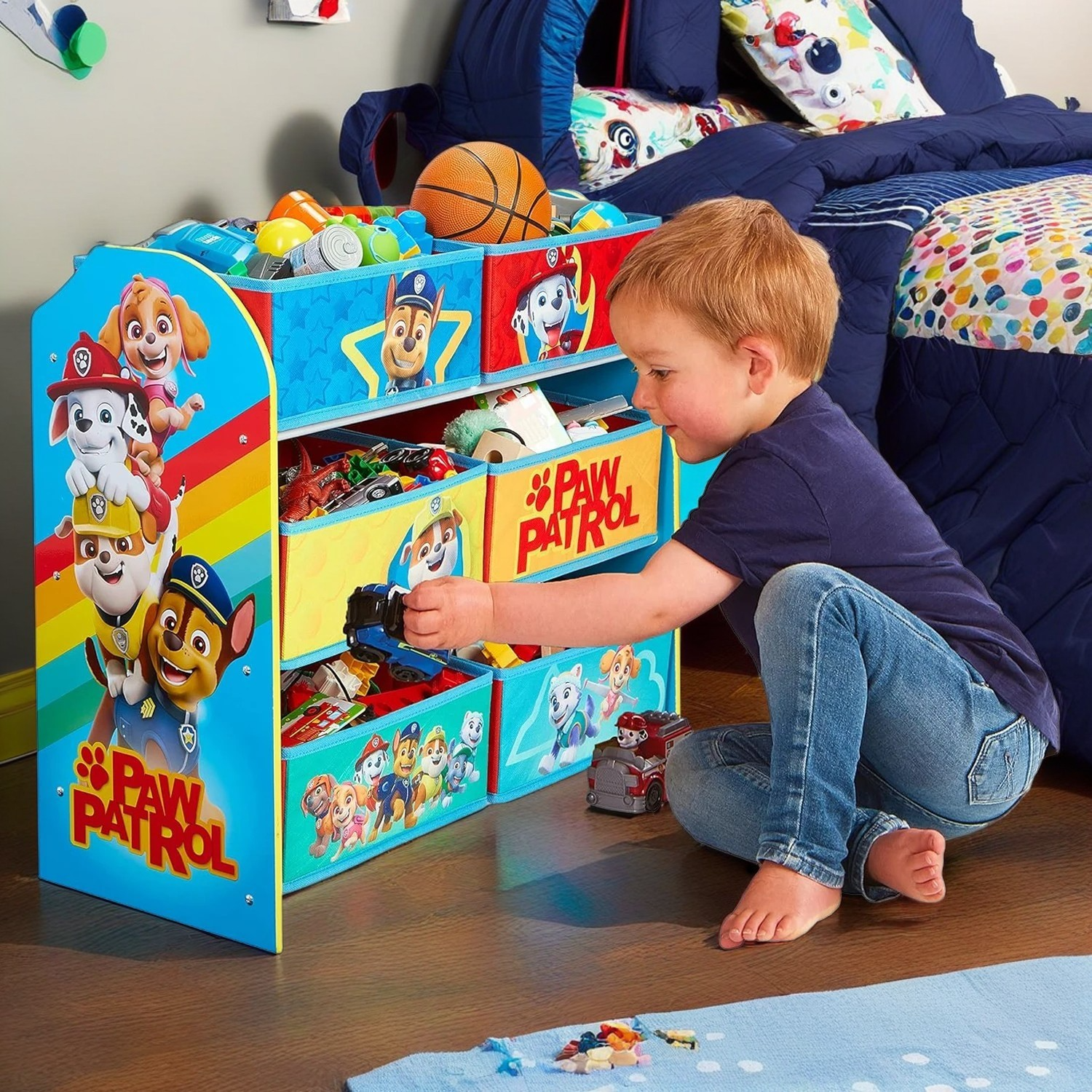 Paw Patrol 6 Drawer Wooden Kids Storage Unit