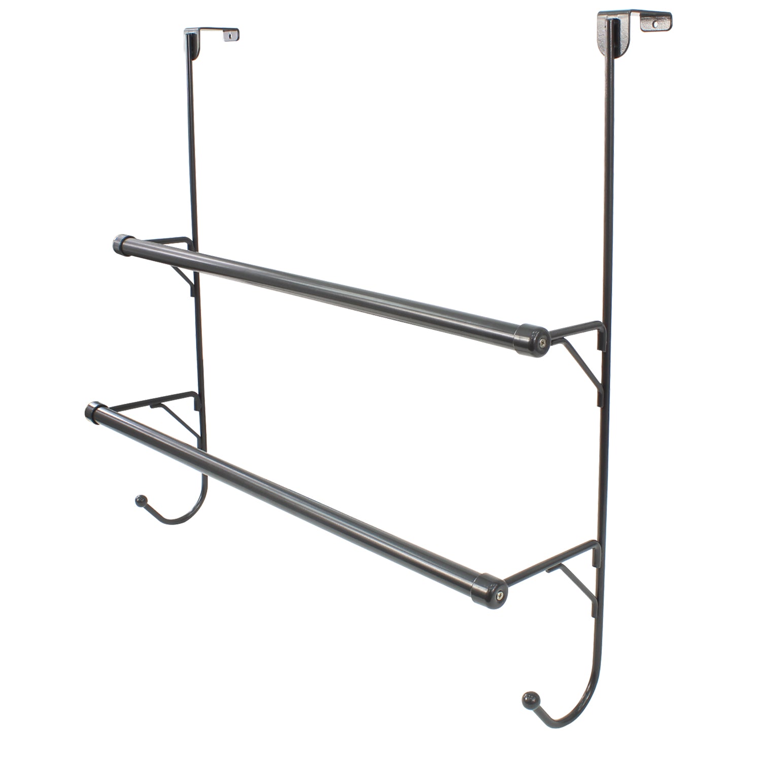 2 Tier Over The Door Towel Rack