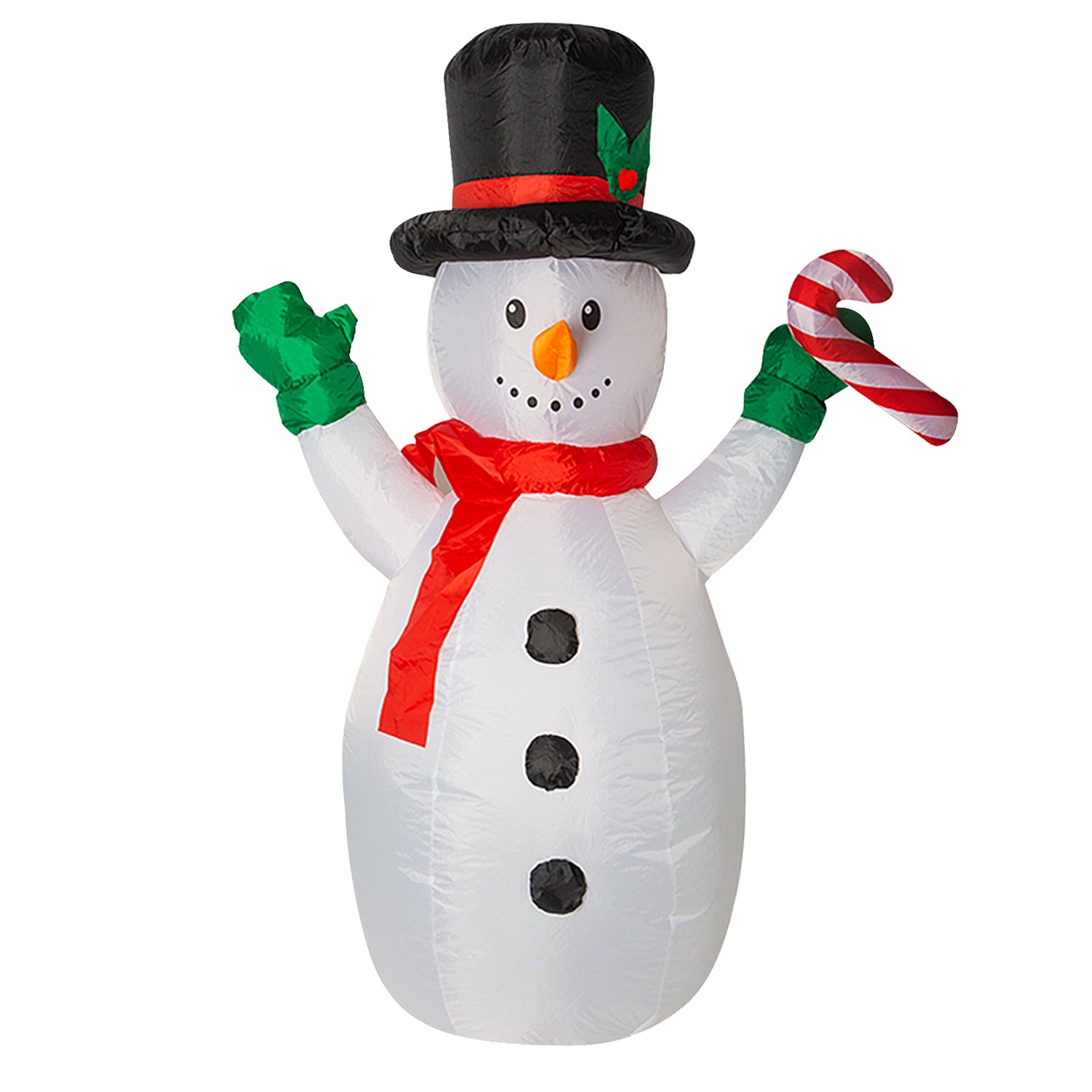 1.5m Inflatable Snowman With Disco Lights