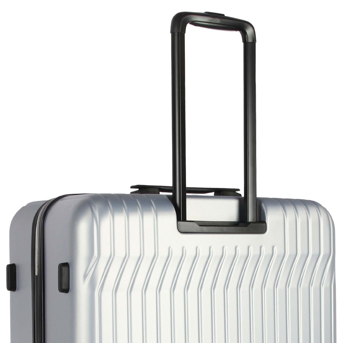 Set of 3 Hard Shell Luggage Suitcases - 20", 24", & 28" | Black or Silver