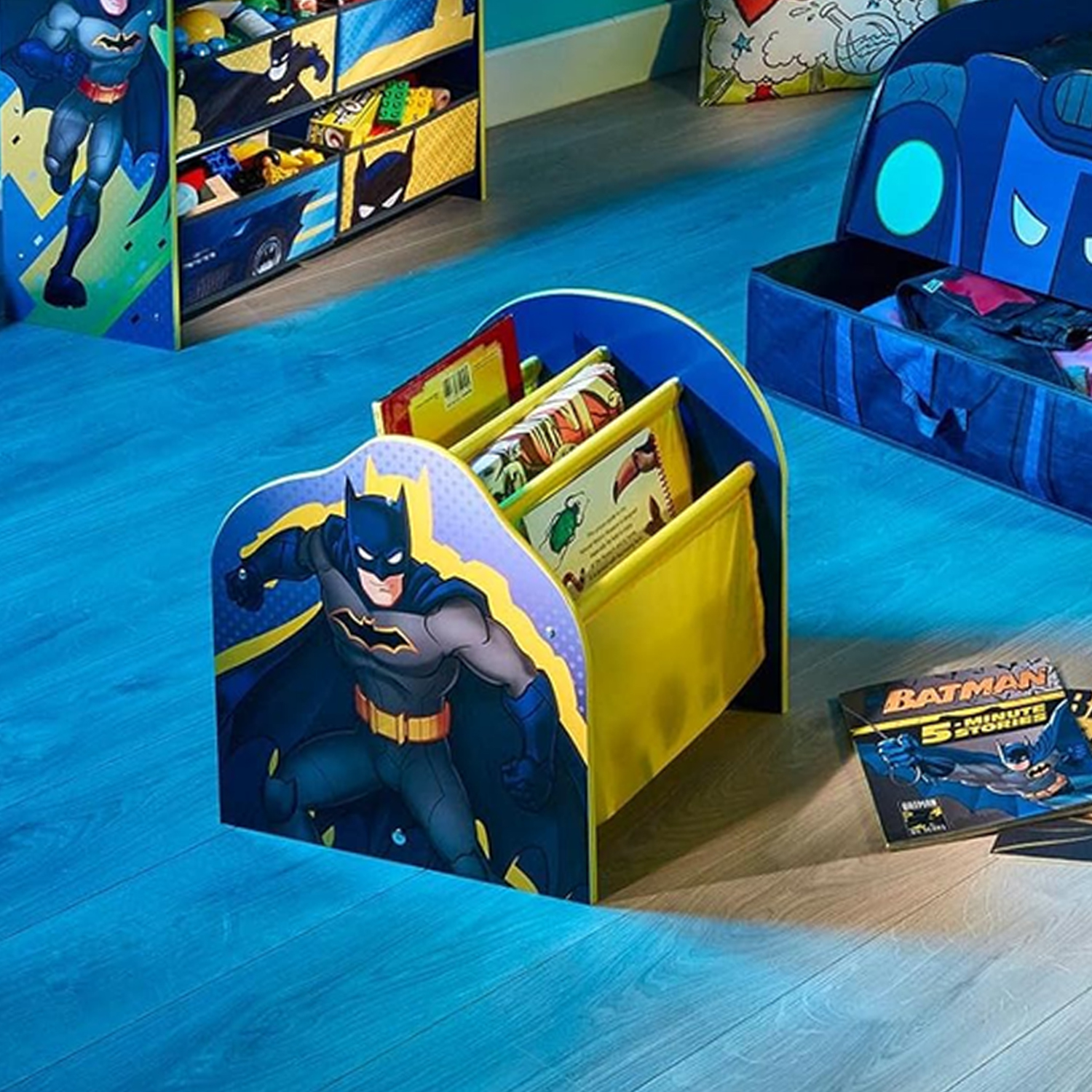 Batman Sling Bookcase Kids Book Shelf