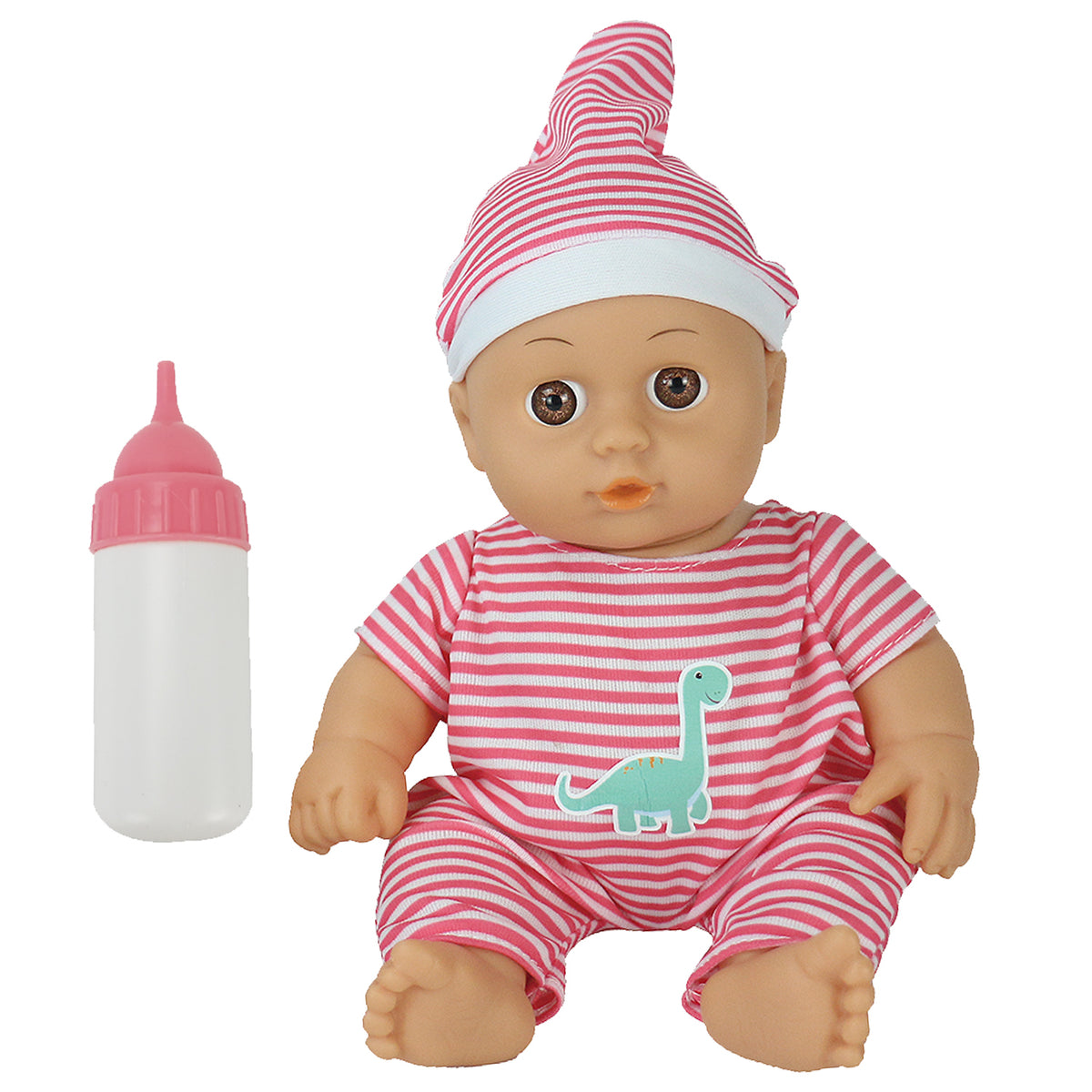 Twin Baby Dolls Gift Set with Feeding Bottles | 2 Baby Dolls in Pink & Blue Outfits