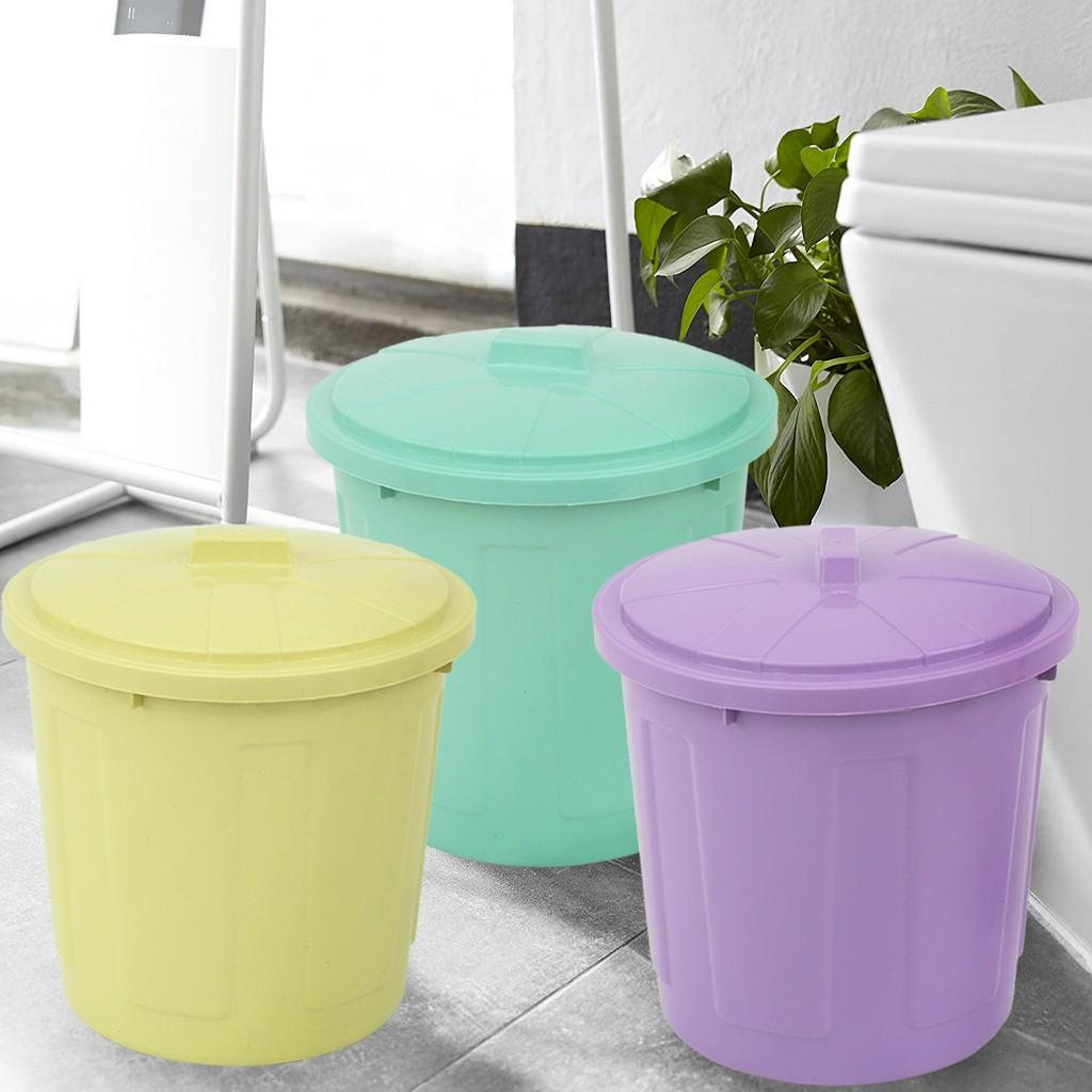 5L Plastic Small Jolly Waste Bin with Spin Twist Lock Lid