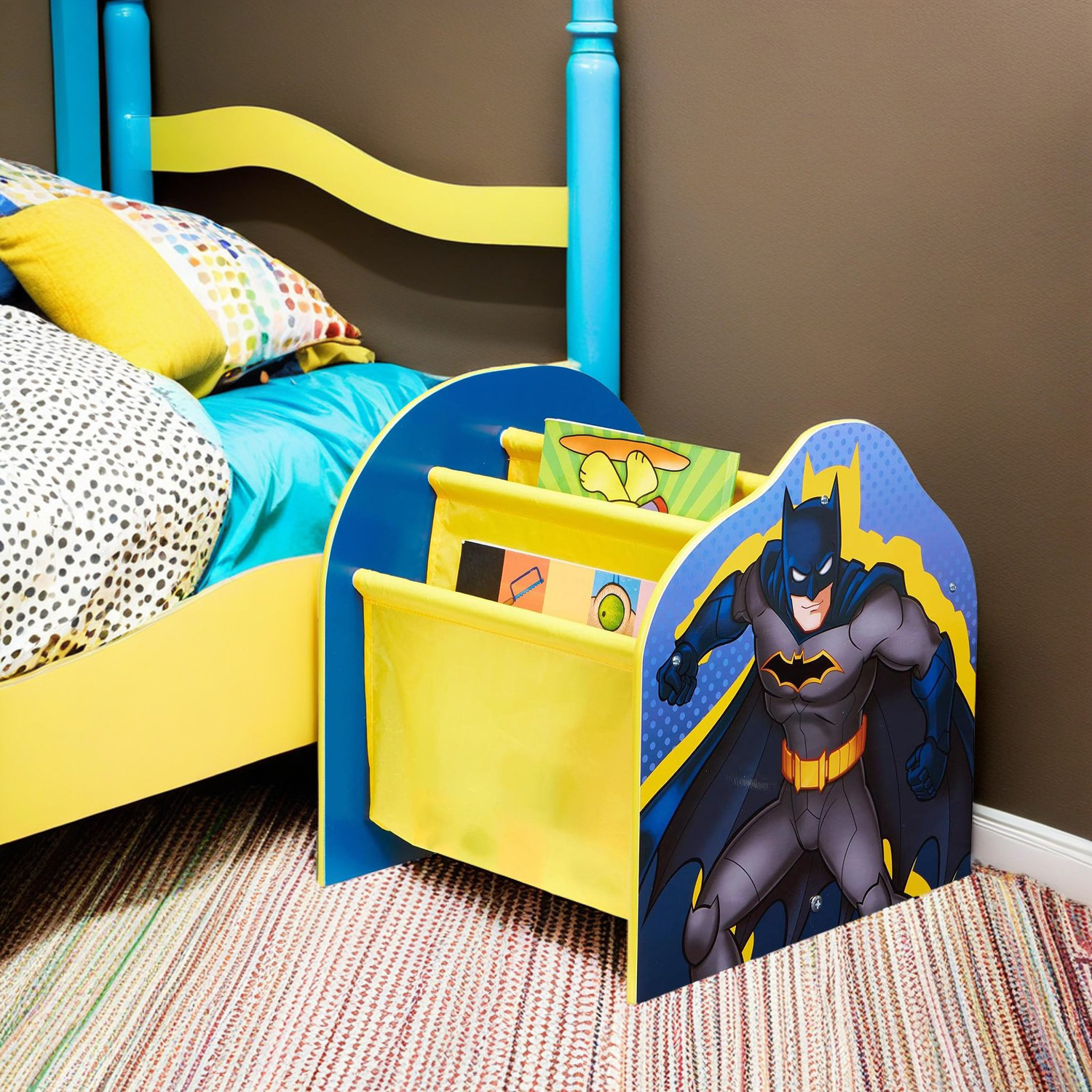 Batman Sling Bookcase Kids Book Shelf