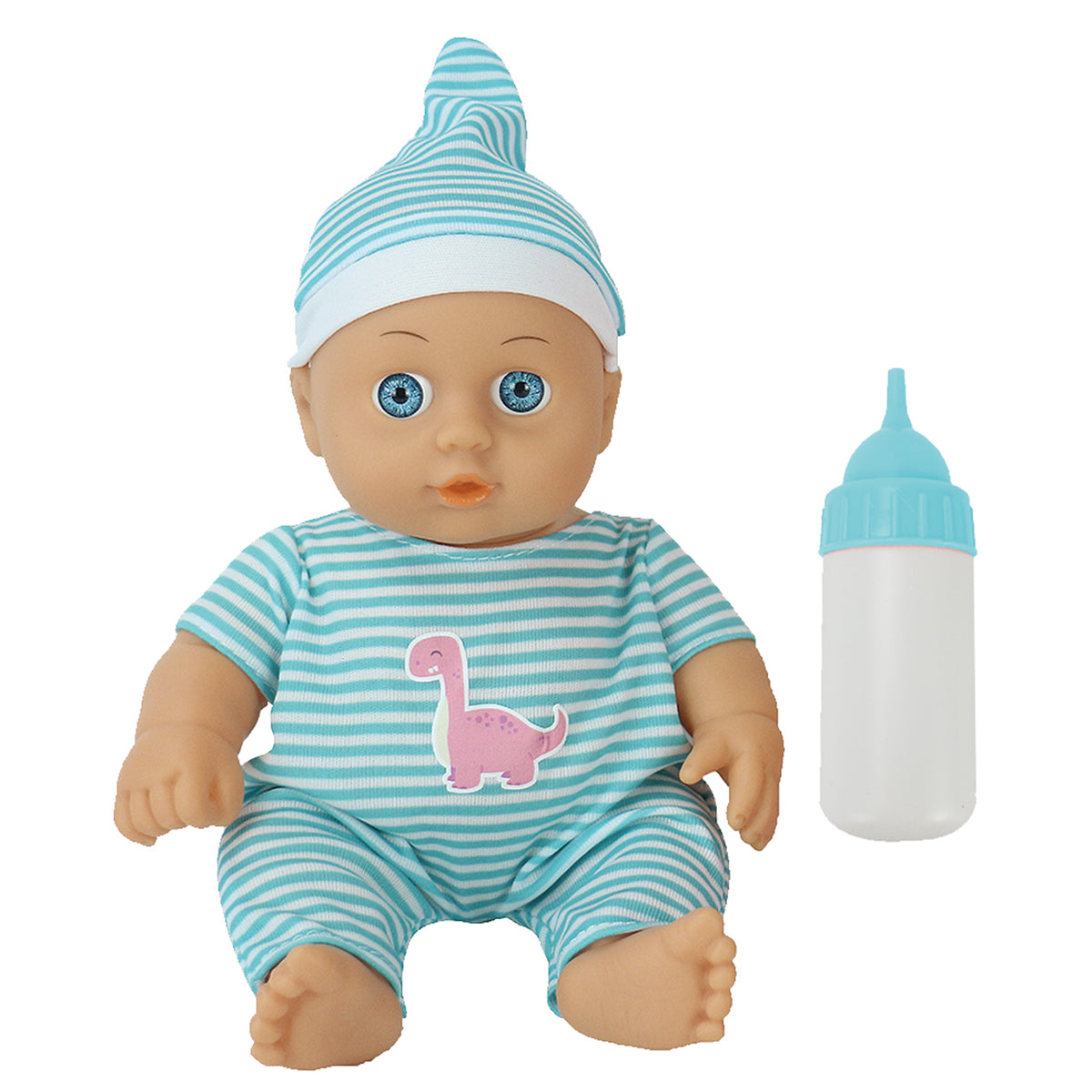 Twin Baby Dolls Gift Set with Feeding Bottles | 2 Baby Dolls in Pink & Blue Outfits