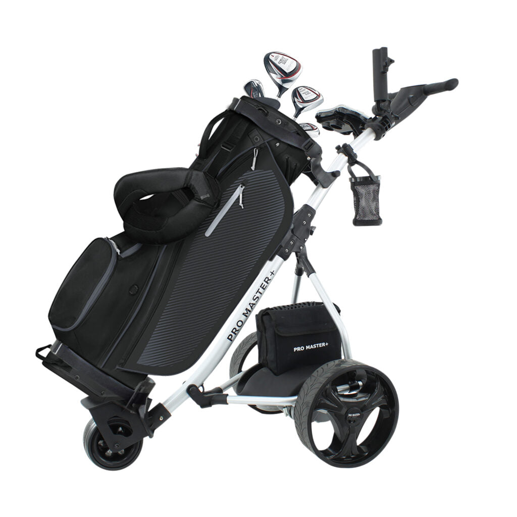 Electric Golf Trolley by Promaster Plus - Complete With 36 Hole Battery