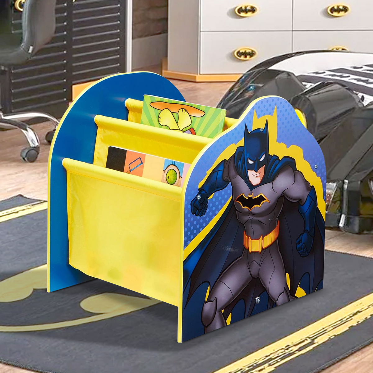 Batman Sling Bookcase Kids Book Shelf