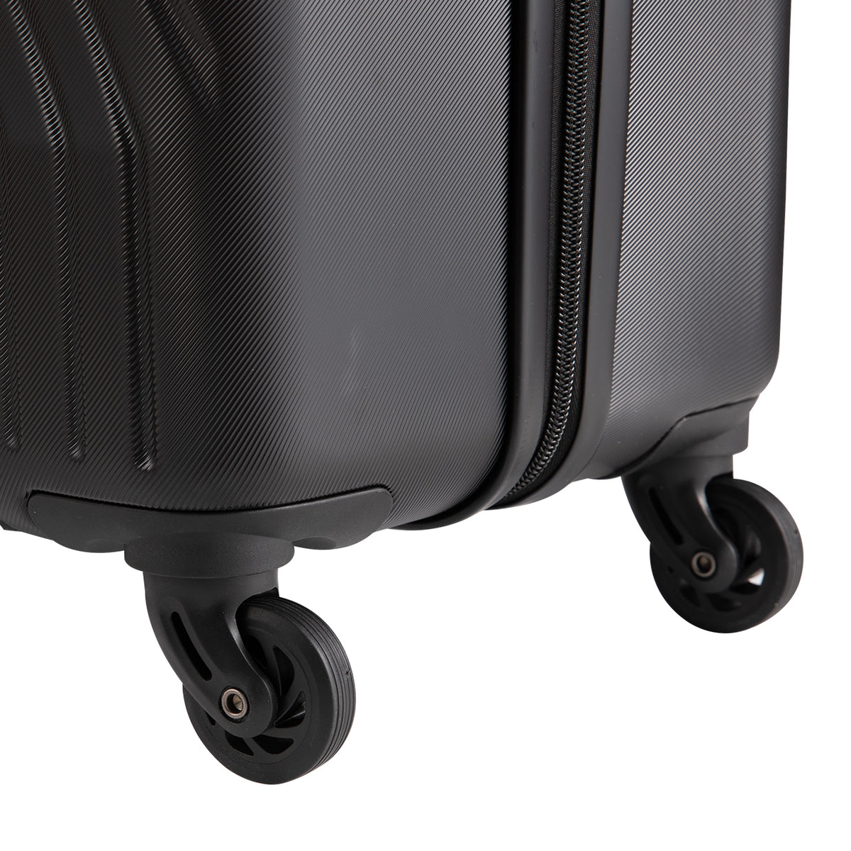 Set of 3 Hard Shell Luggage Suitcases - 20", 24", & 28" | Black or Silver