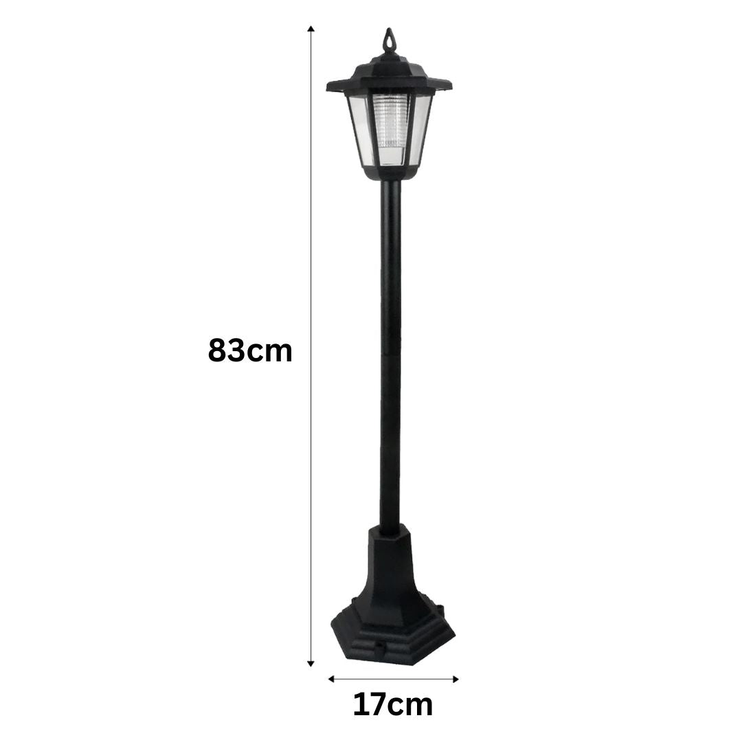 Set of 2 Solar Lamp Post Garden Lights