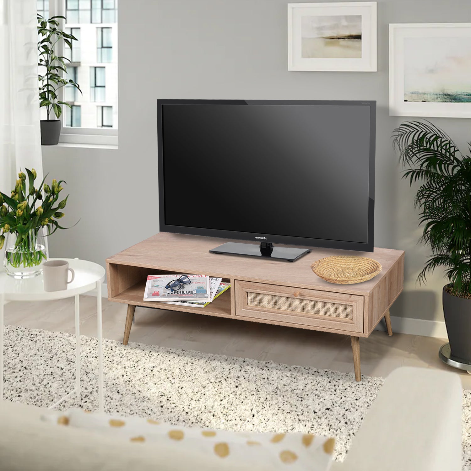 Bali Wooden Coffee Table TV Stand