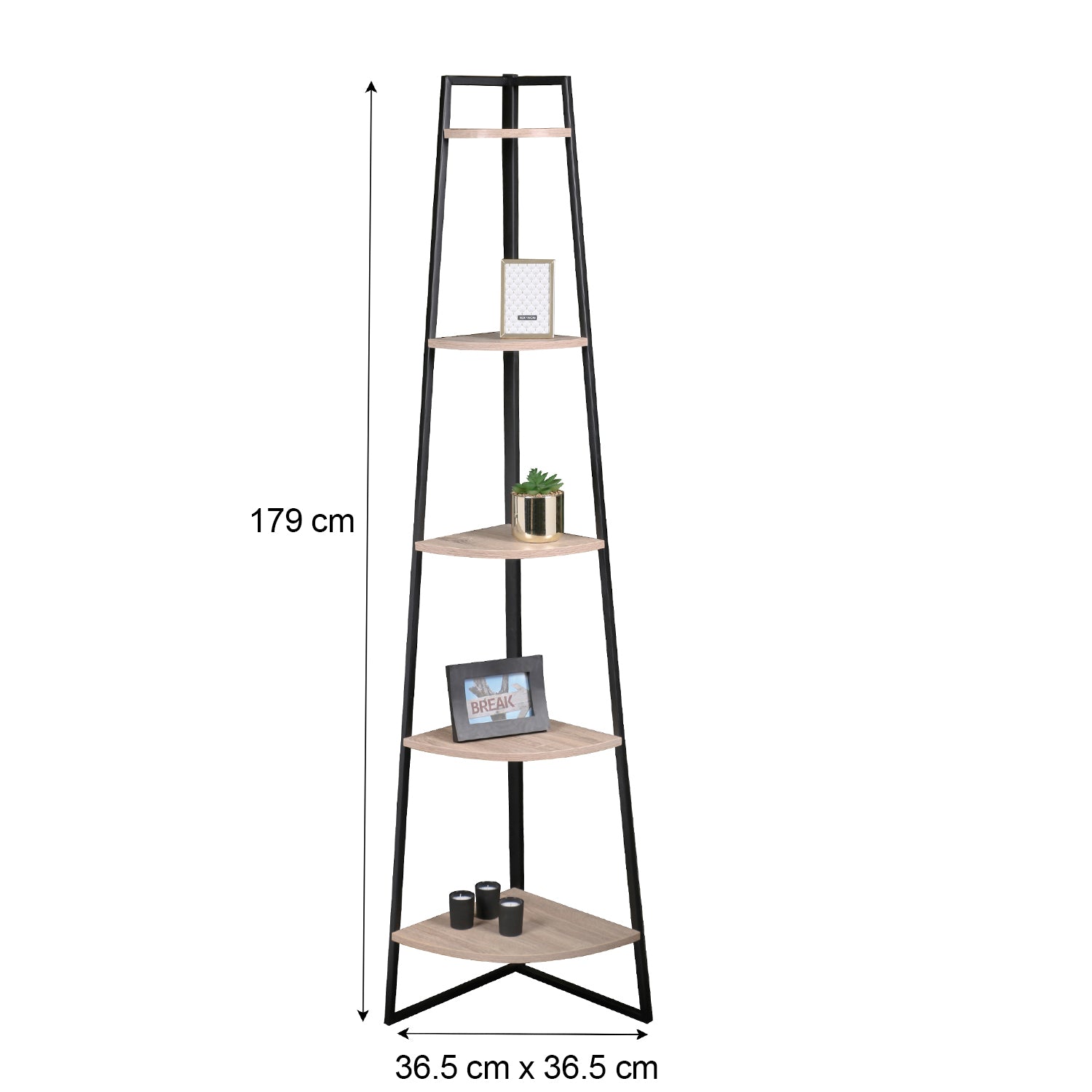 5 Tier Corner Shelf Display Unit