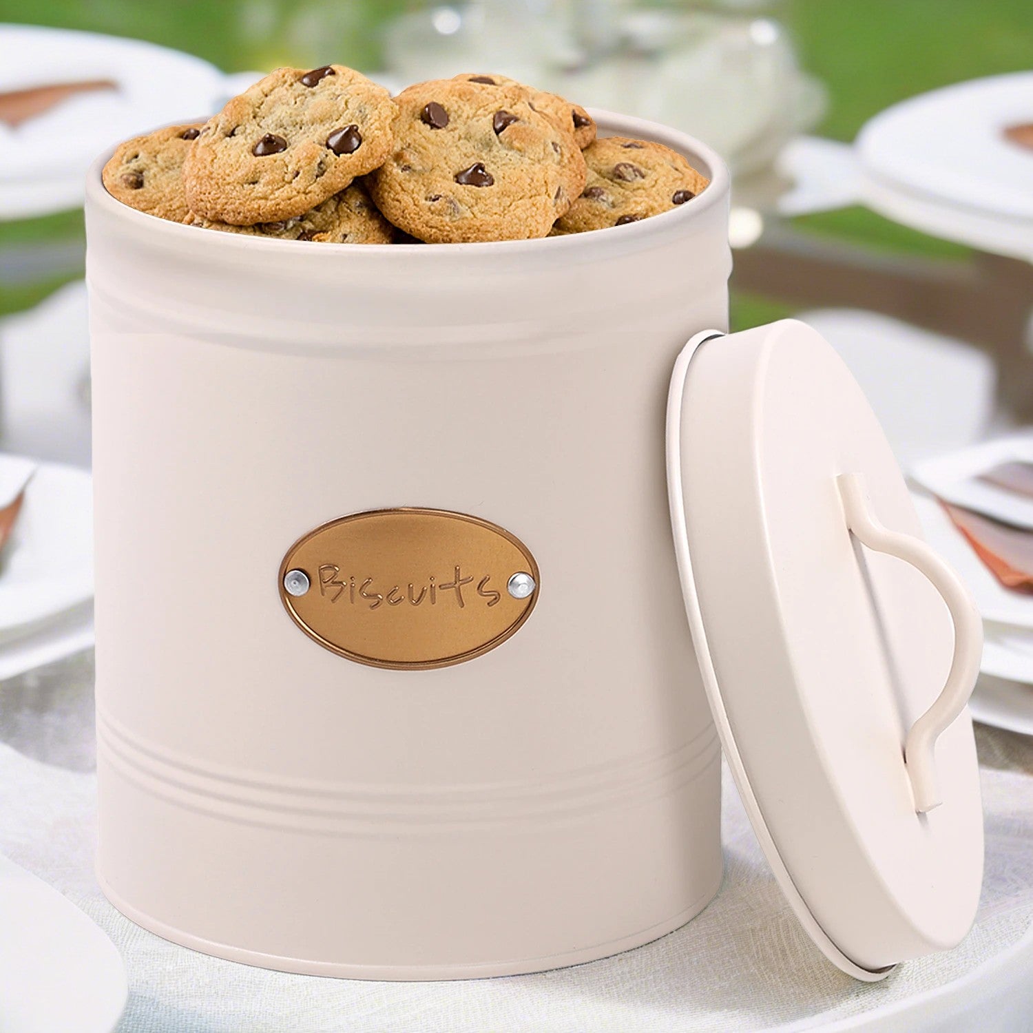 4 Piece Cream Kitchen Canister Set