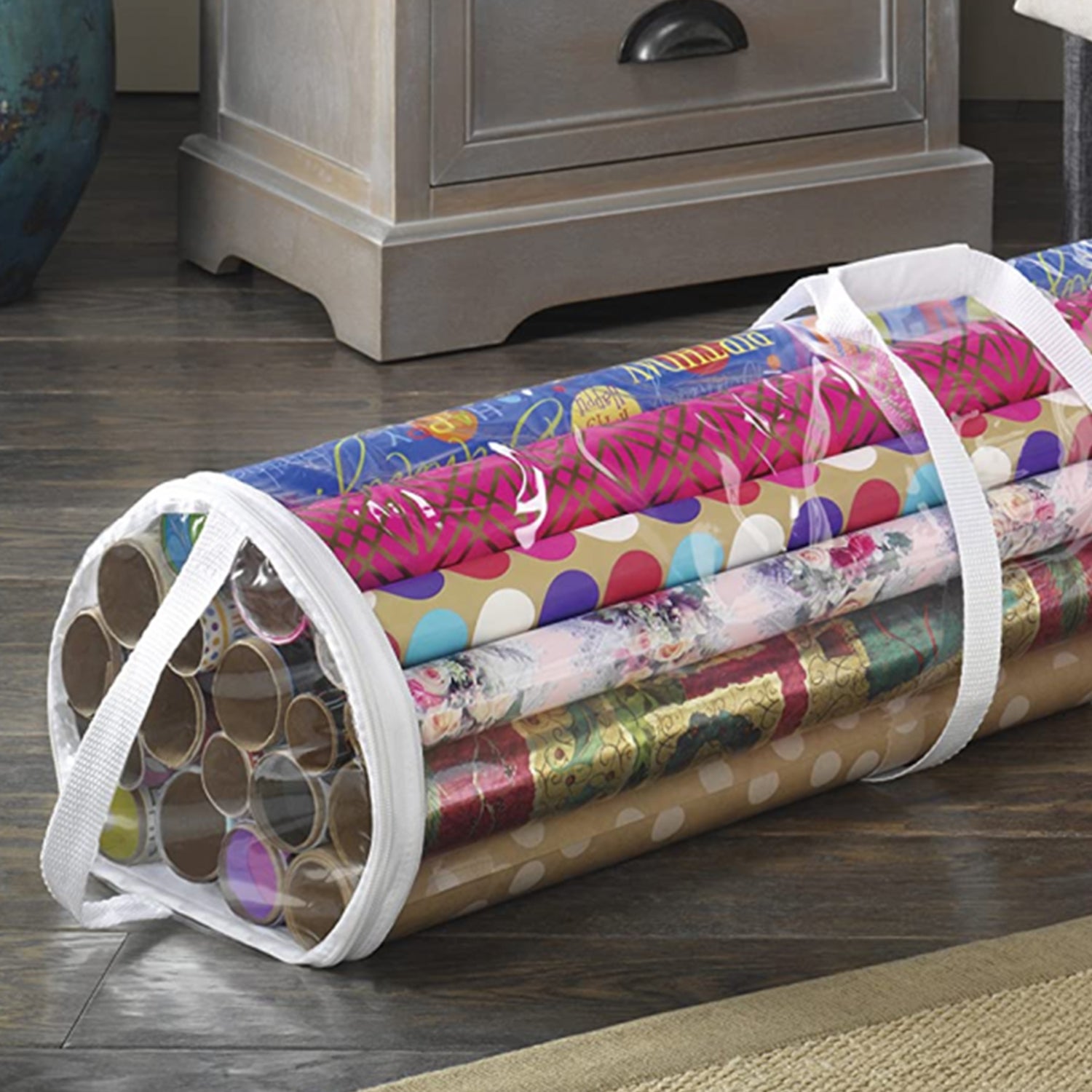 Wrapping Paper Roll Storage Bag