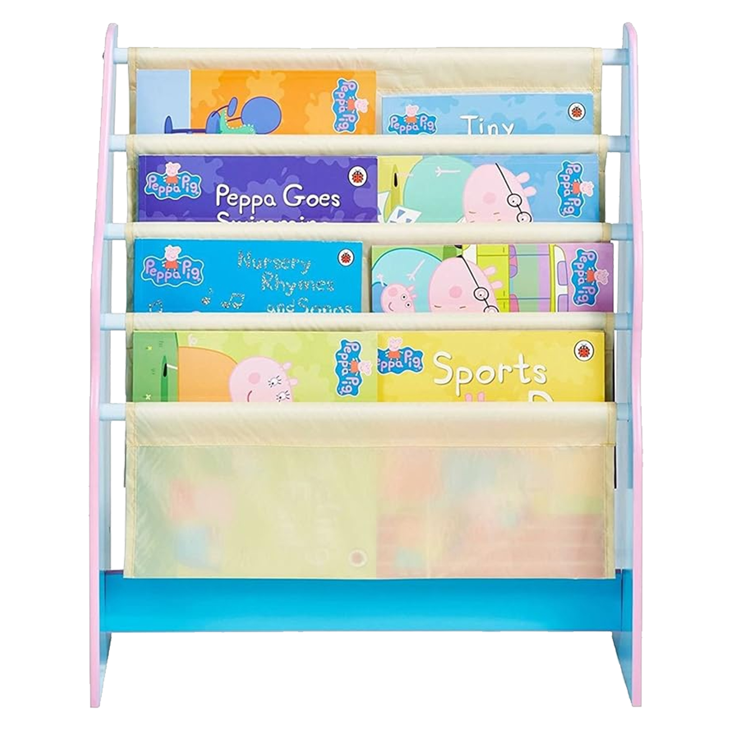 Peppa Pig Sling Bookcase Kids Book Shelf