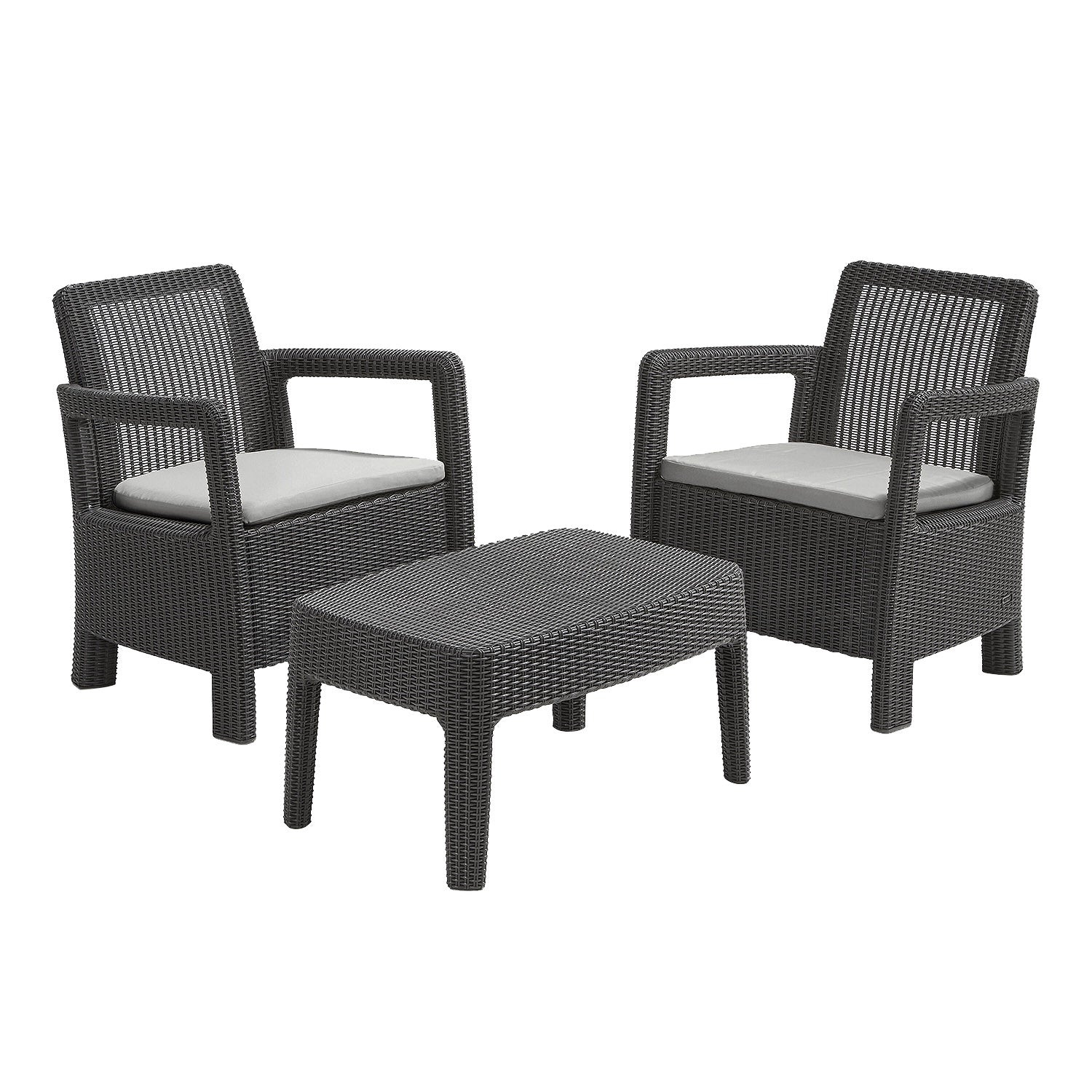 Keter Tarifa 2 Seat Grey Balcony Set