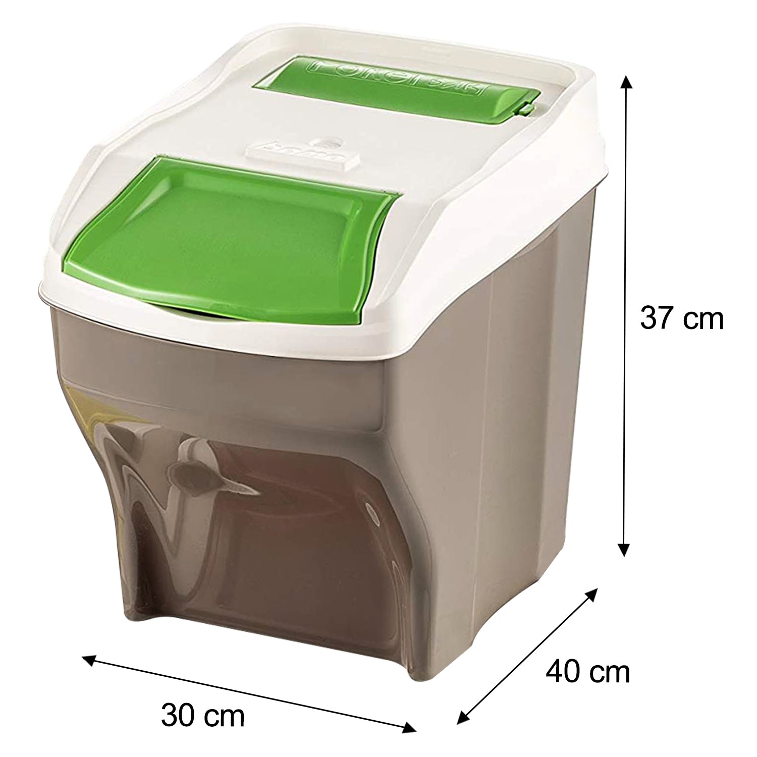 Set of 3 x 27 Litre Stackable Waste Recycling Bins + 20 Free Bin Bags