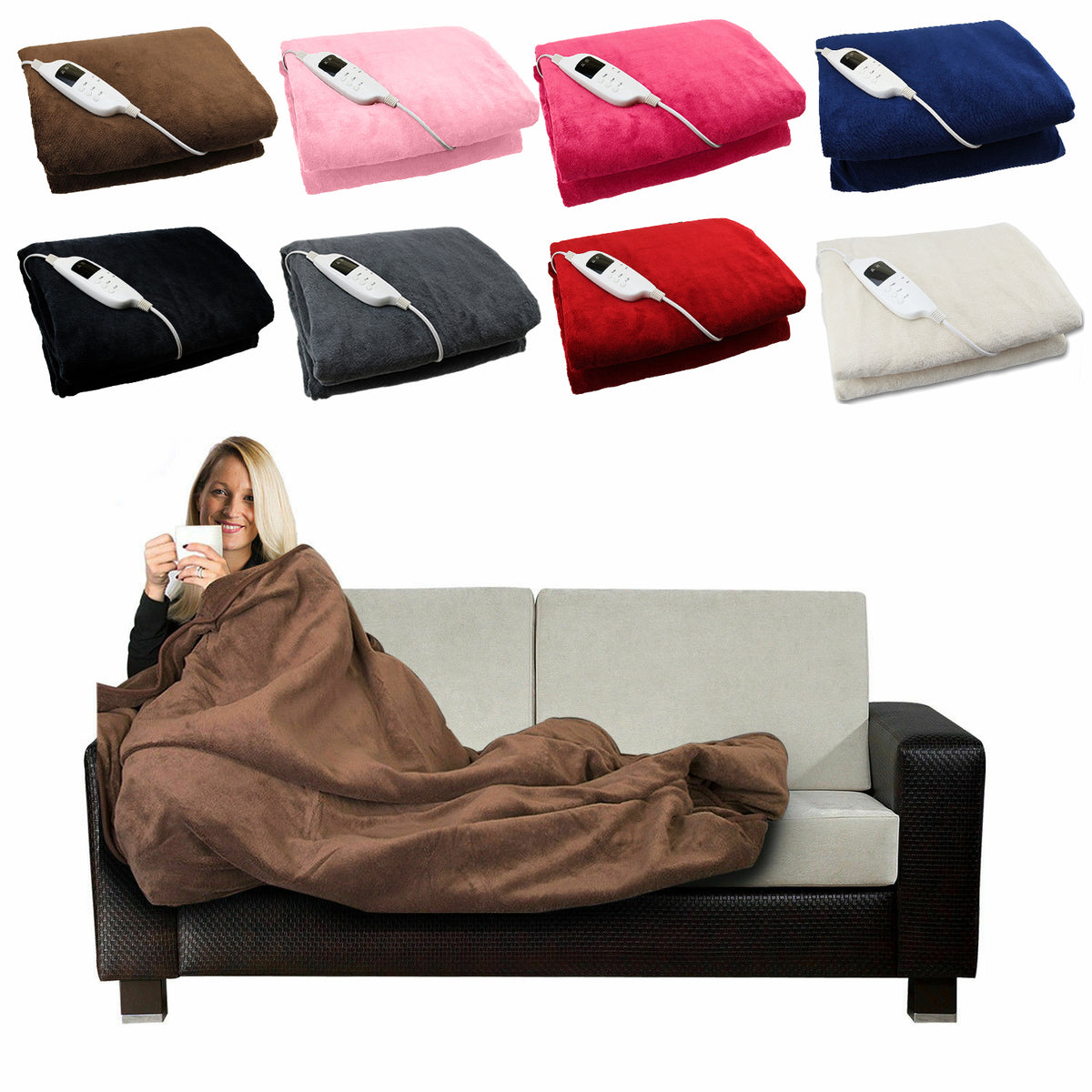 SALE - Heated Electric Throw Over Blanket