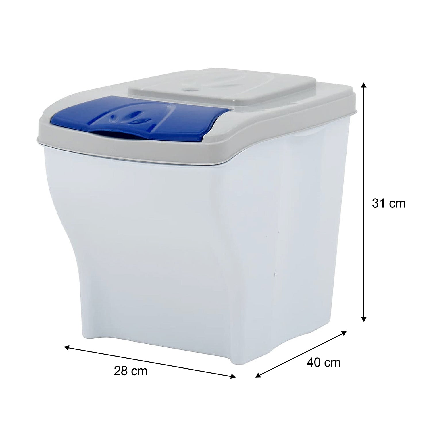 Set of 4 x 20 Litre Stackable Waste Recycling Bins