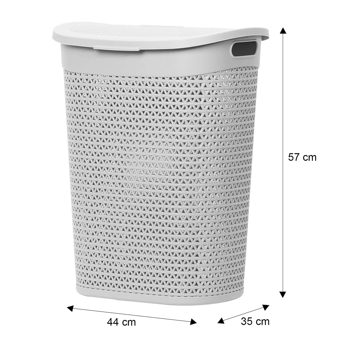 60 Litre Laundry Storage Basket with Lid & Handles