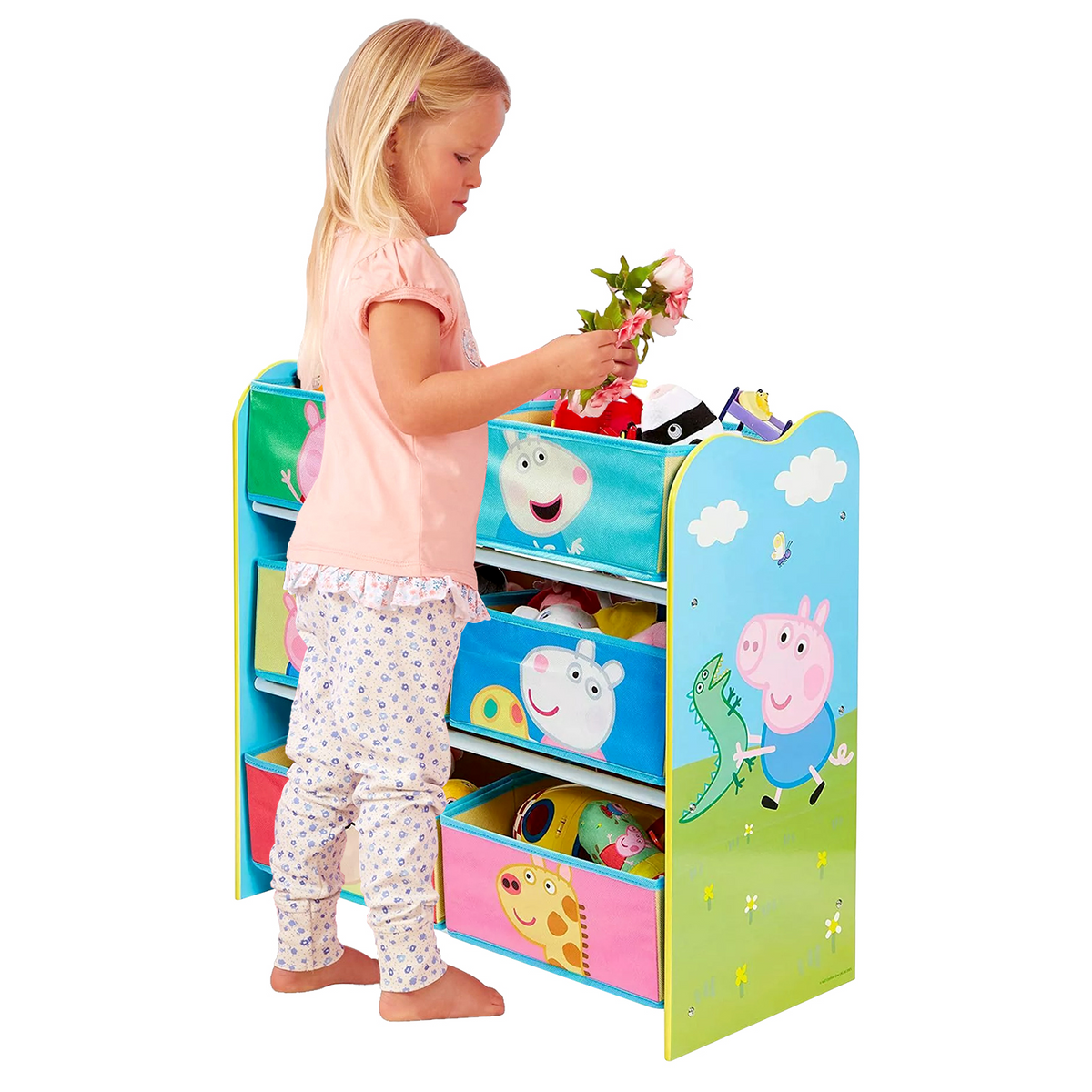 Peppa Pig 6 Drawer Wooden Kids Storage Unit