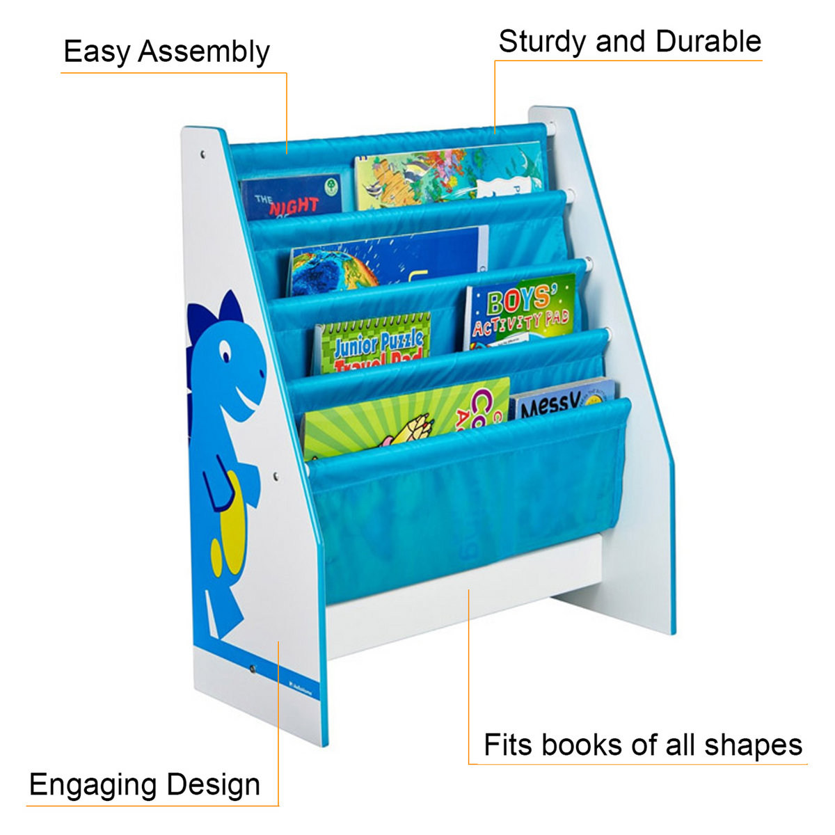 Dinosaur Freestanding Sling Bookcase