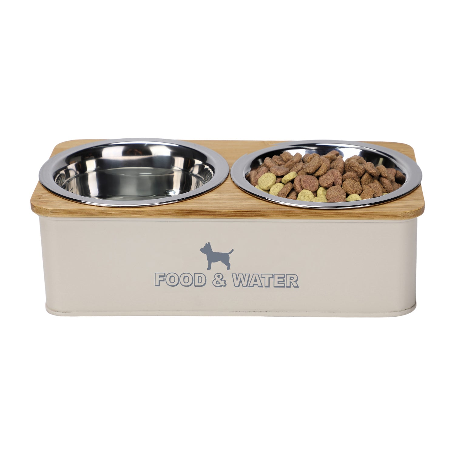 Double Dog Bowl Elevated Diner Set