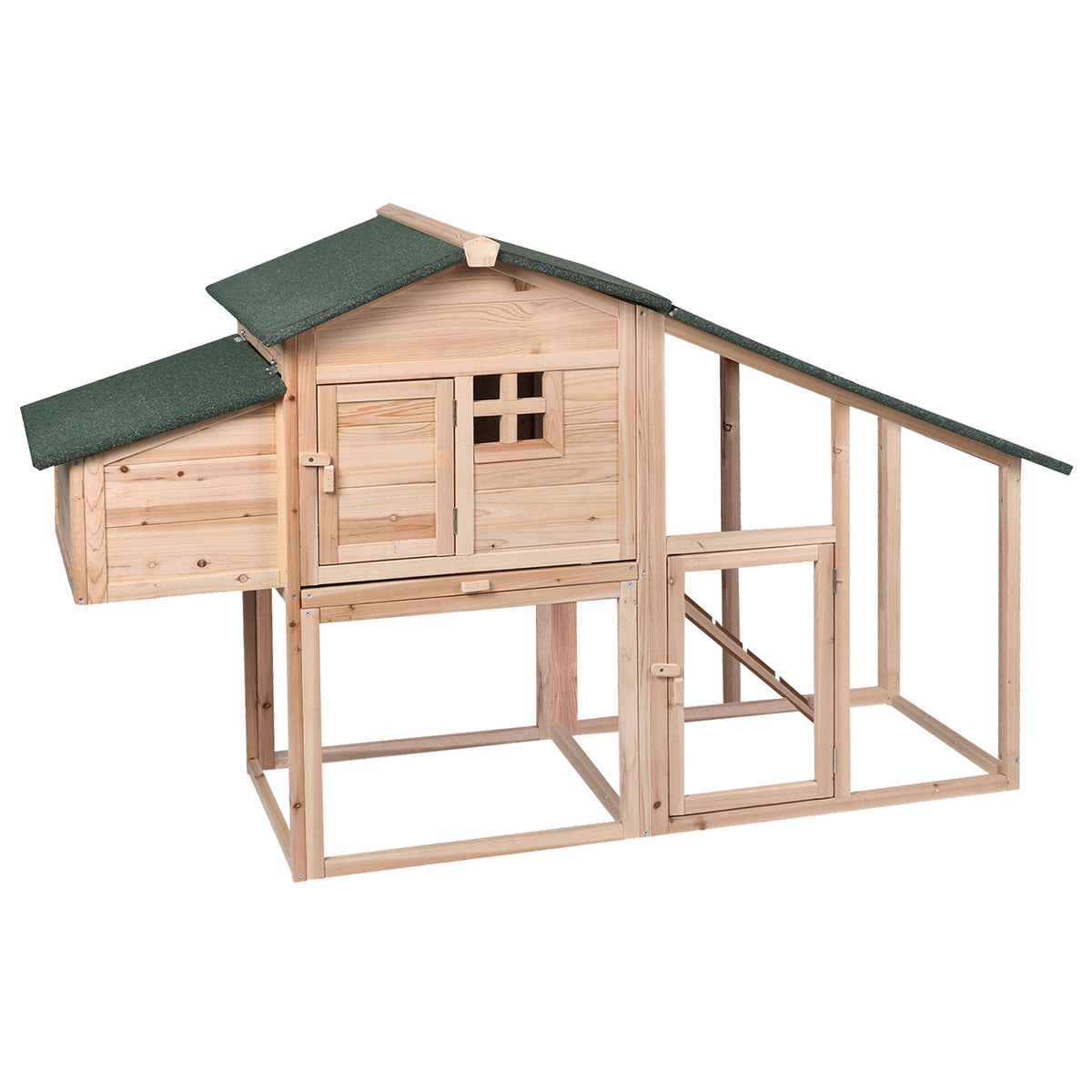 Wooden Chicken Coop with Nesting Box