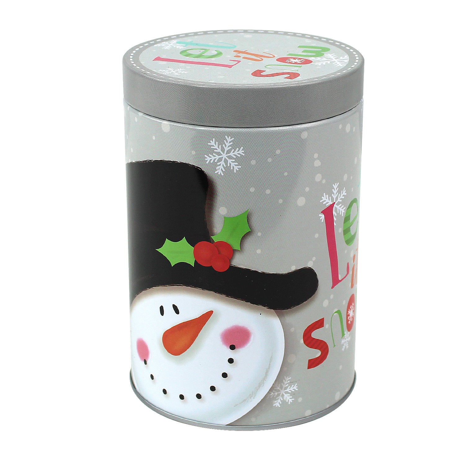 Set of 3 Christmas Cookie Canister Storage Tins