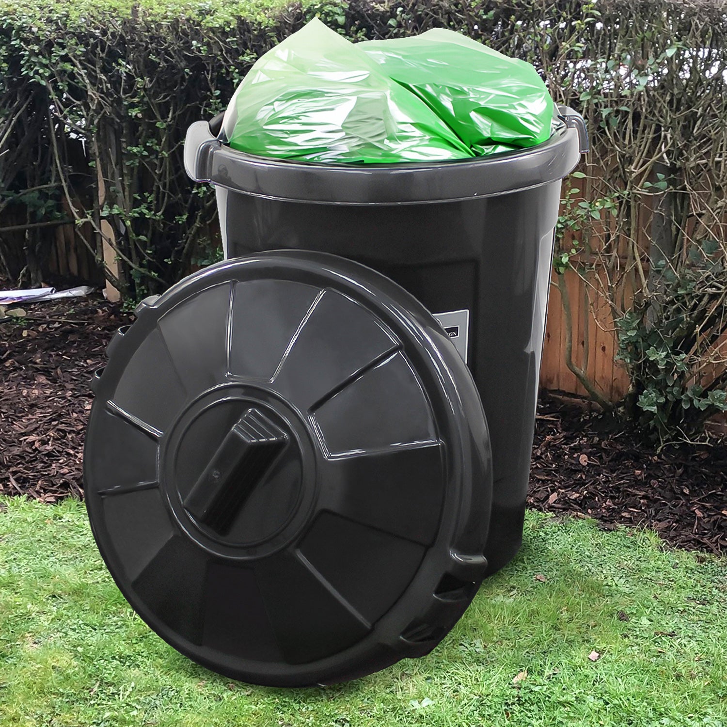 80L Plastic Indoor Outdoor Bin