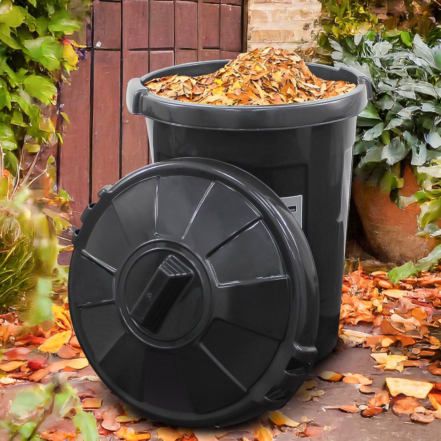 80L Plastic Indoor Outdoor Bin