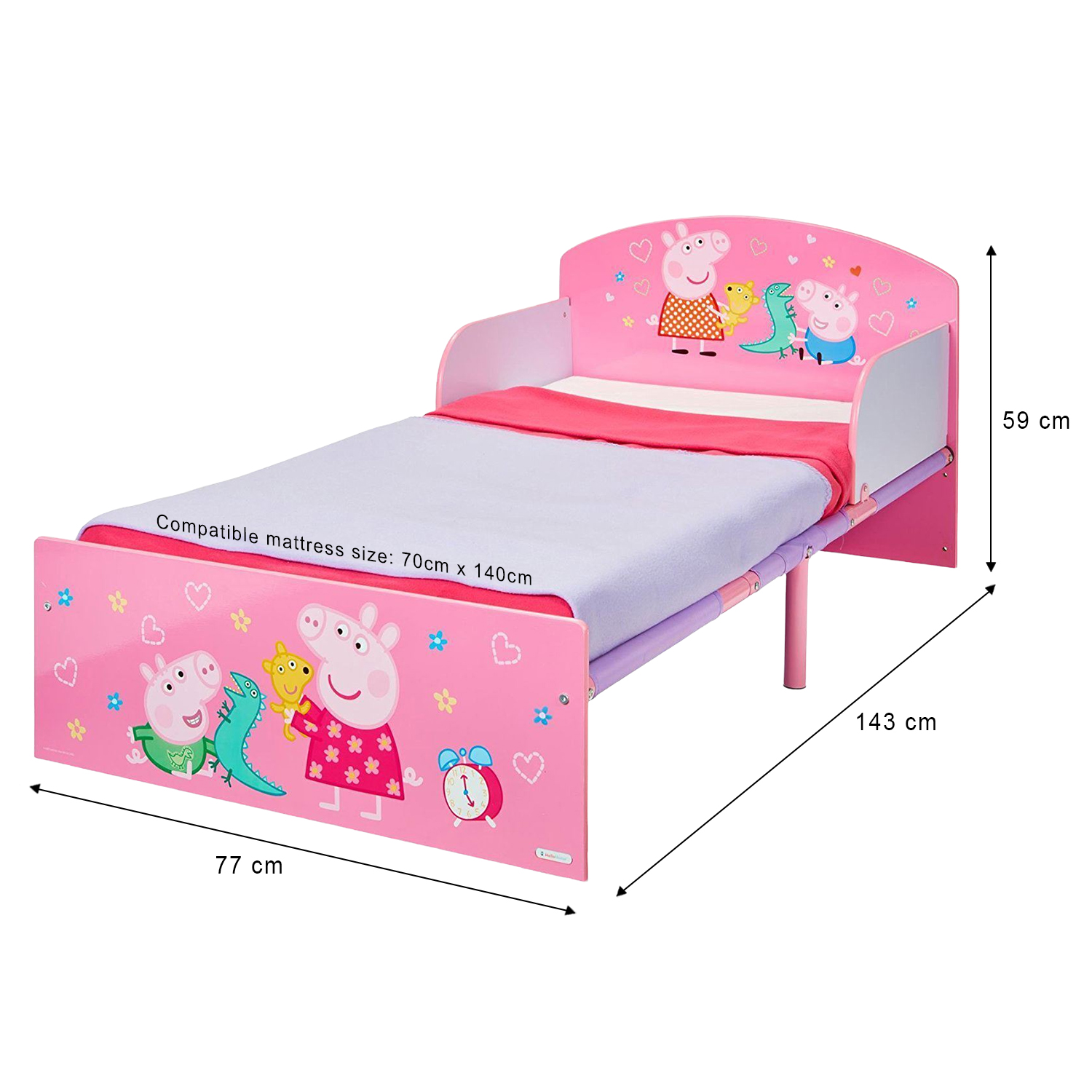 Peppa Pig & George Toddler Bed