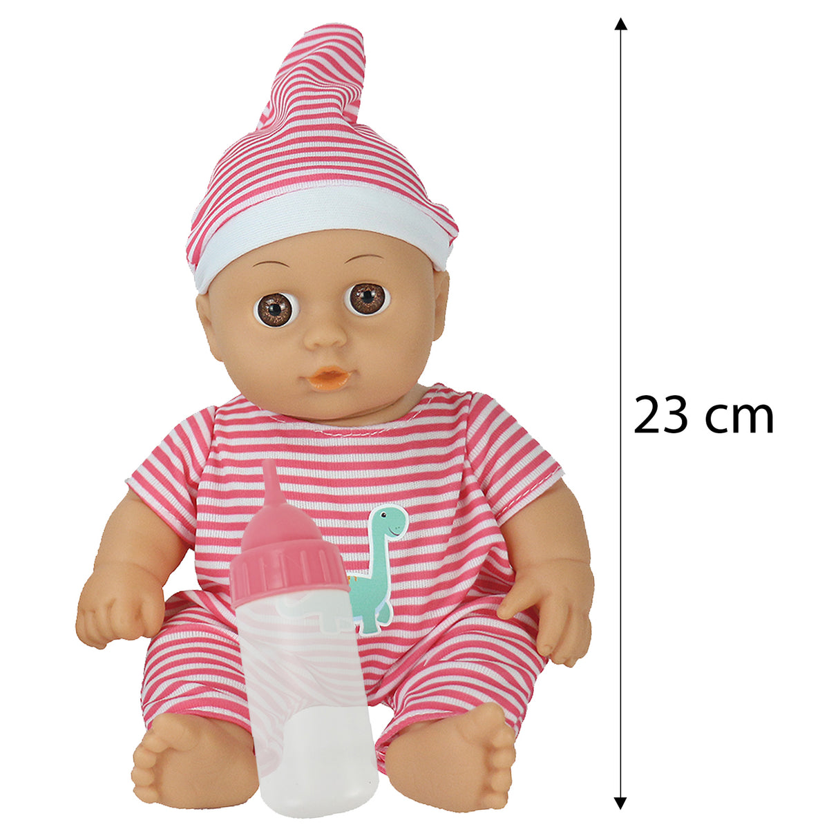 Twin Baby Dolls Gift Set with Feeding Bottles | 2 Baby Dolls in Pink & Blue Outfits