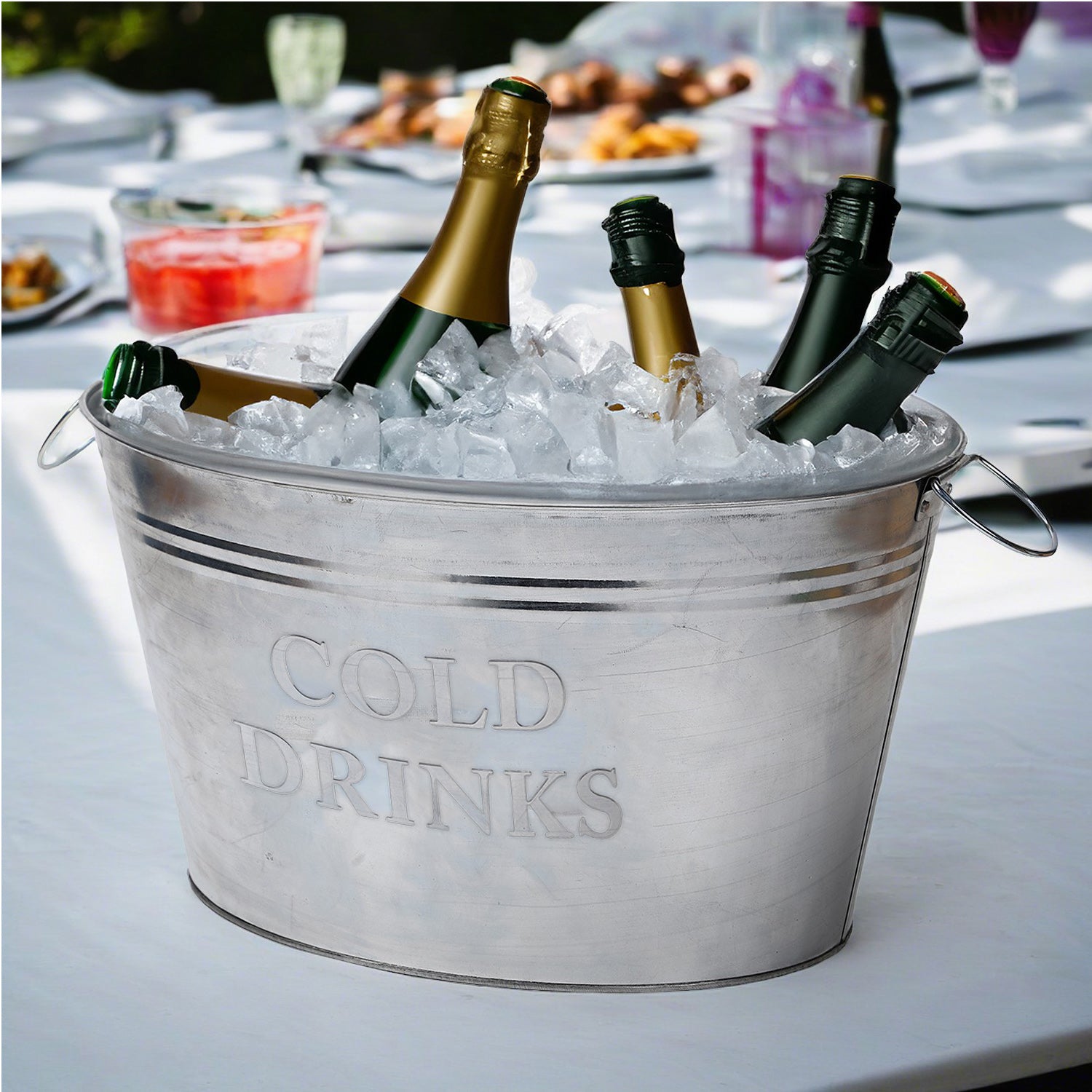 Oval Cooler Bucket With Carry Handles