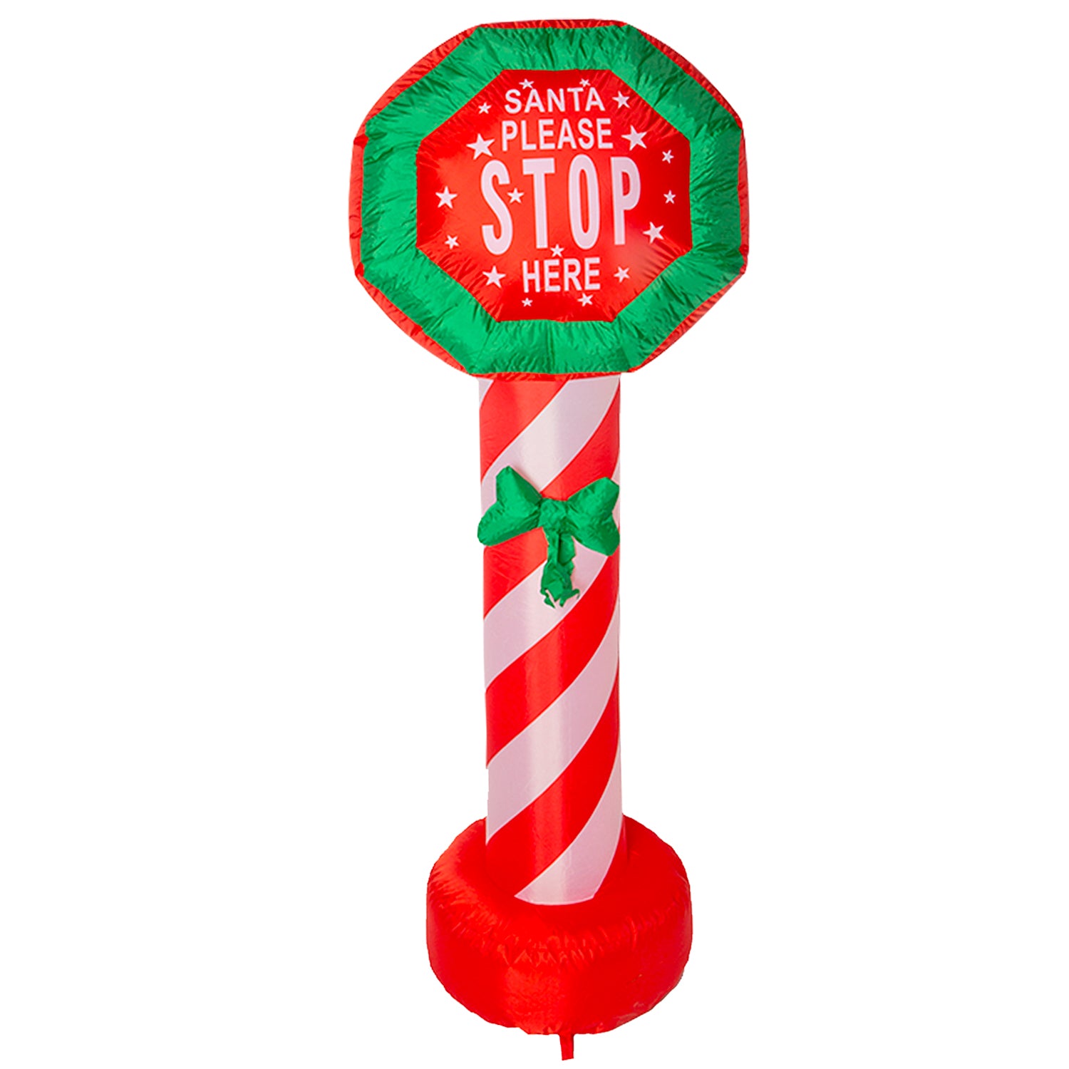 1.8m Inflatable Santa Stop Here Sign