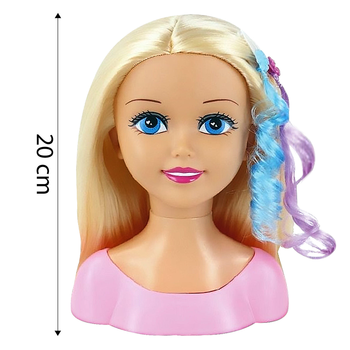 Doll Styling Head with Hair Accessories | 20-Piece Set