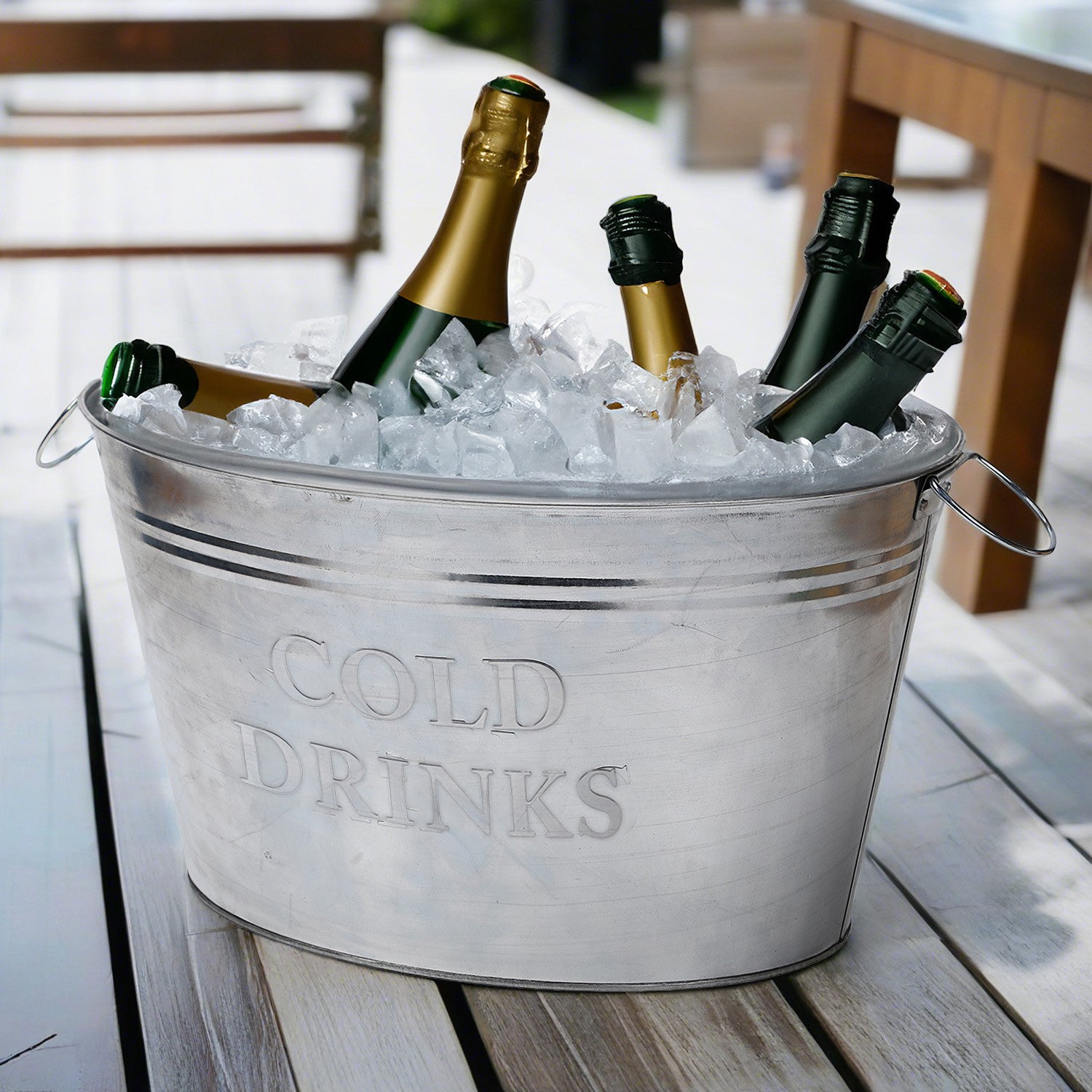 Oval Cooler Bucket With Carry Handles