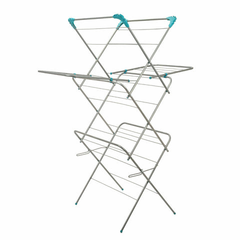 3 Arm Folding Clothes Airer With Wings