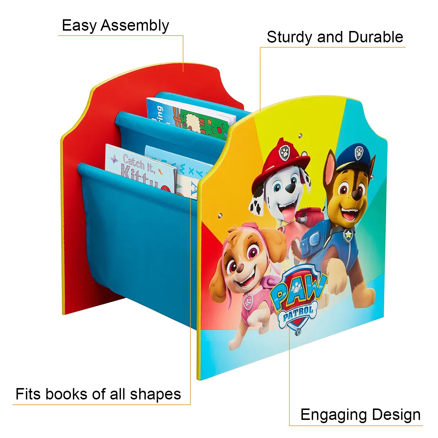 Paw Patrol Freestanding Sling Bookcase