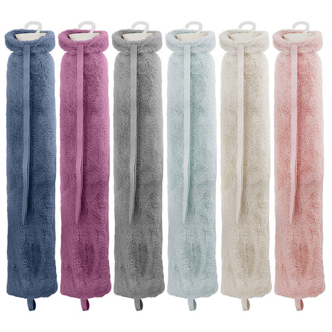 2 Litre Long Hot Water Bottle With Faux Fur Cover