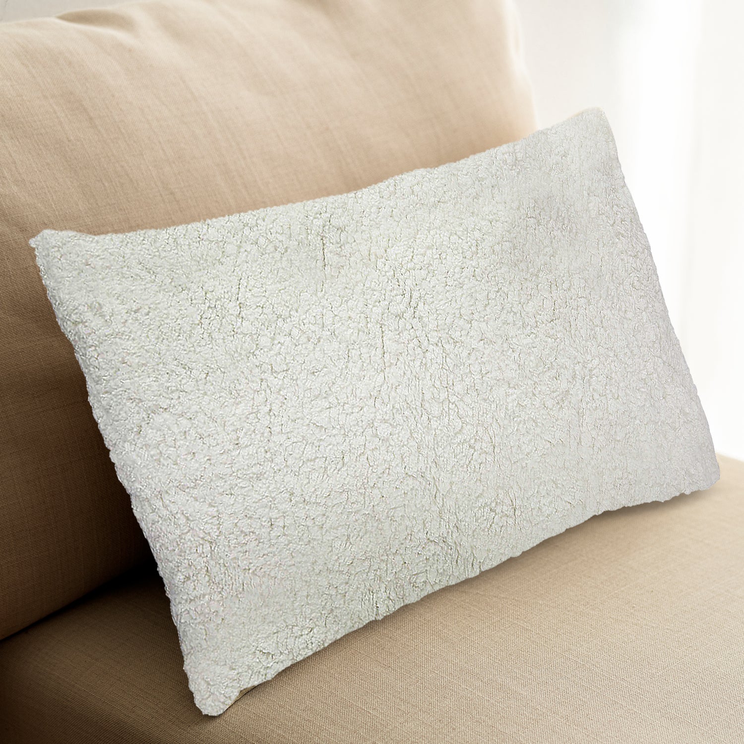 Silentnight Cream Teddy Fleece Pillow