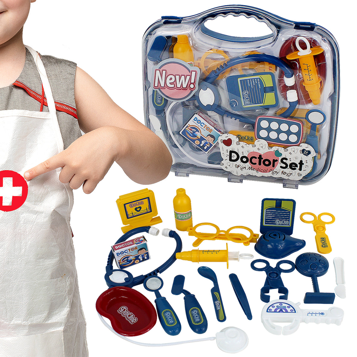 Kids Doctors Role Play Set With Carry Case