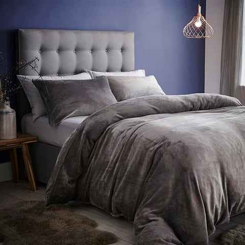 Silentnight Sumptuously Soft Grey Single Duvet Set