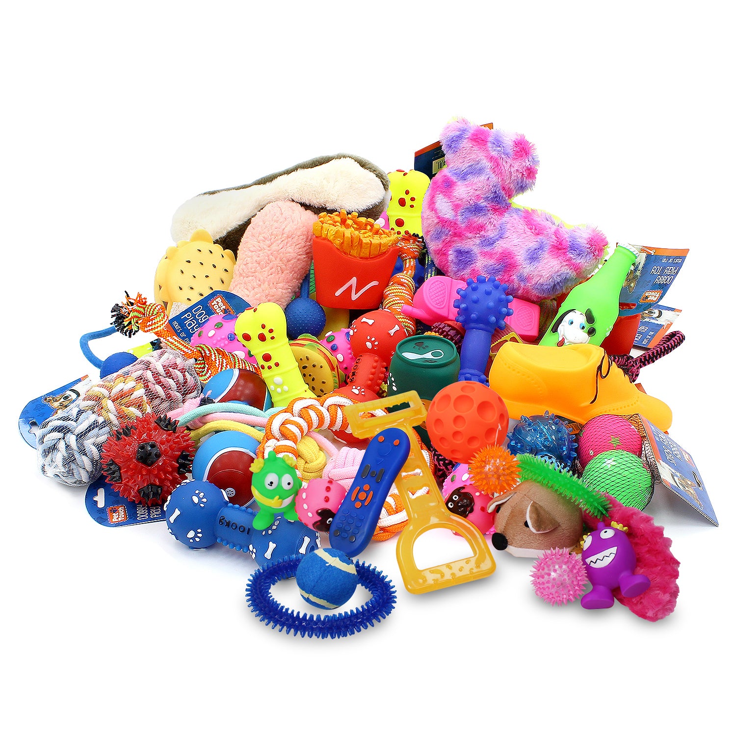 12 Piece Assorted Dog Toy Bundle