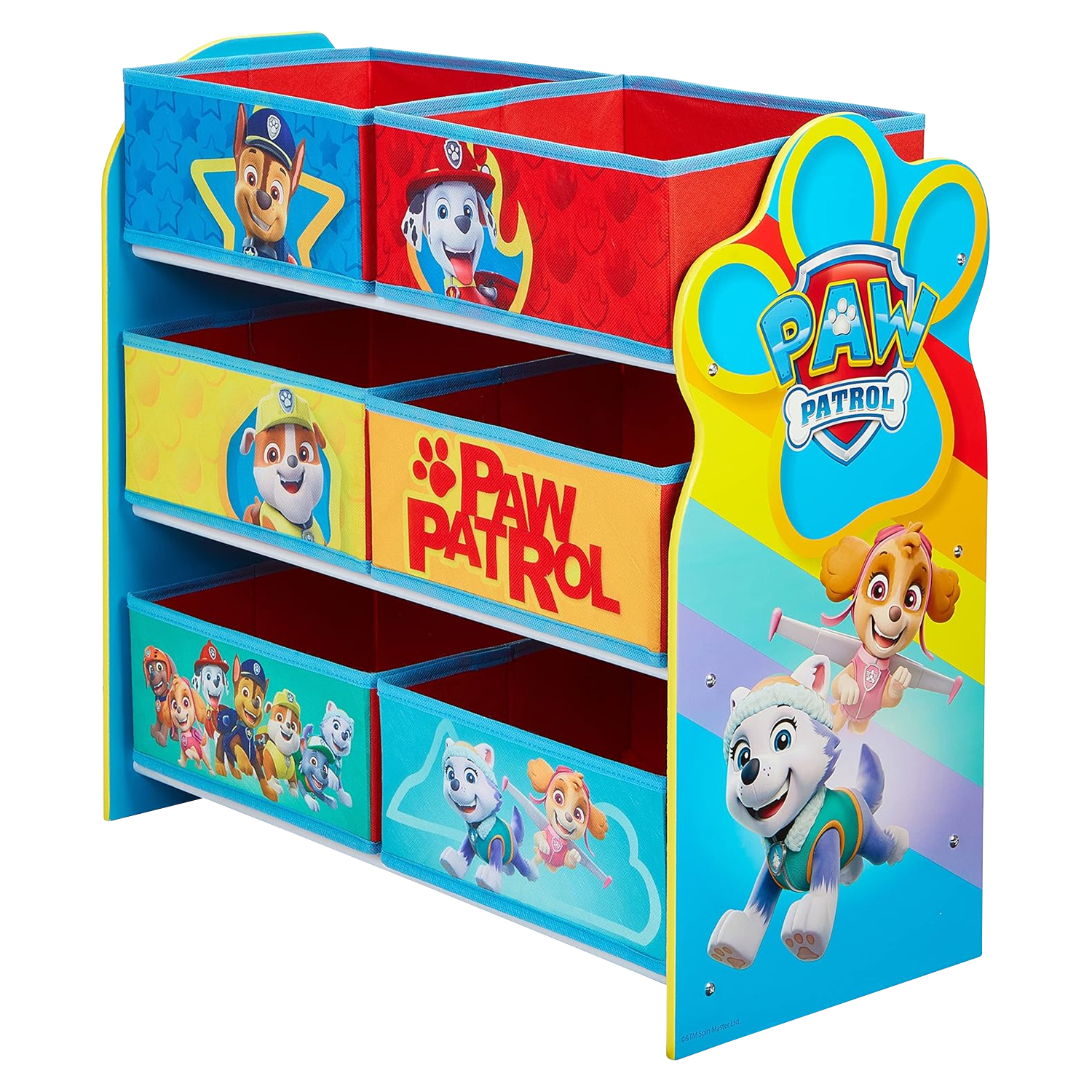 Paw Patrol 6 Drawer Wooden Kids Storage Unit