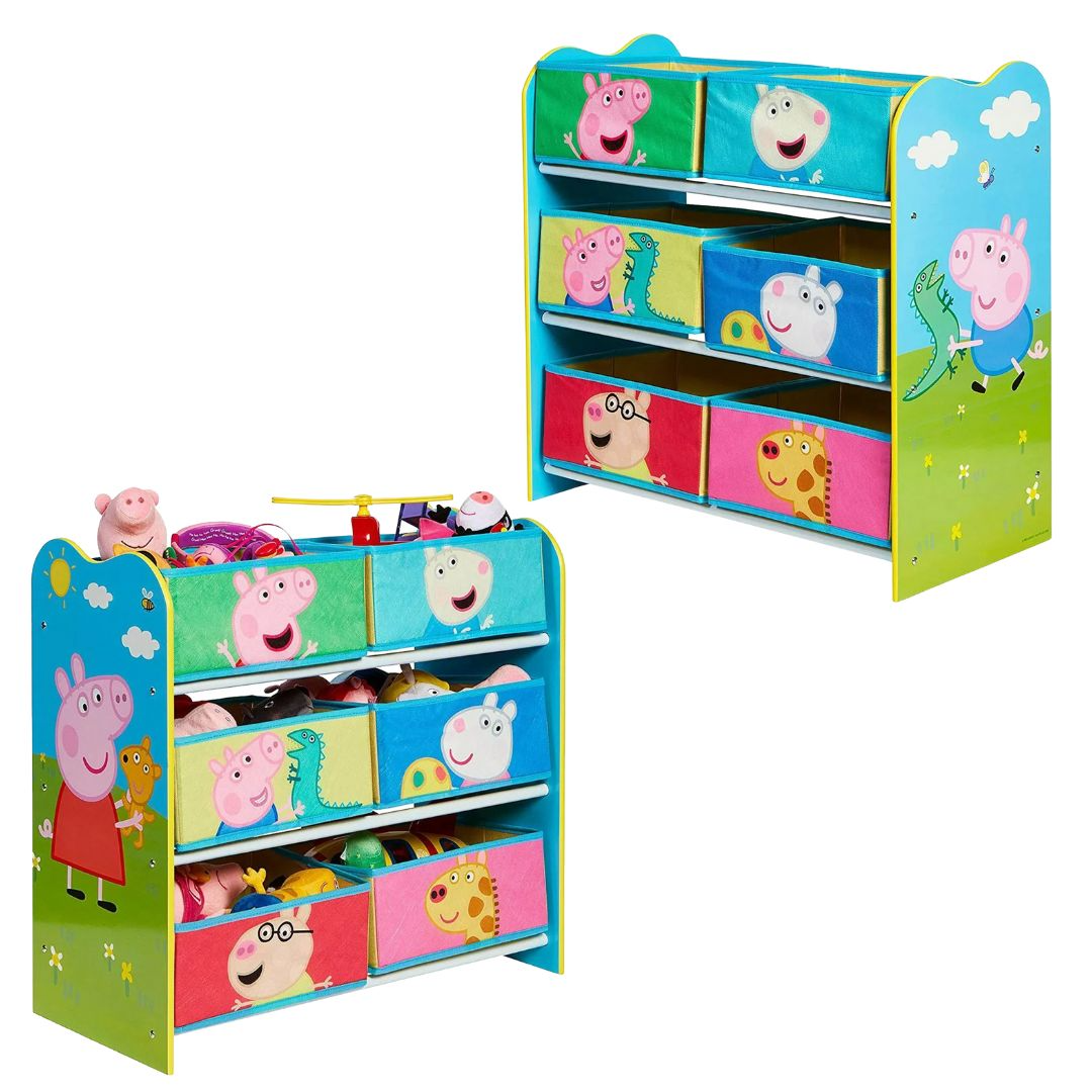 Peppa Pig 6 Drawer Wooden Kids Storage Unit