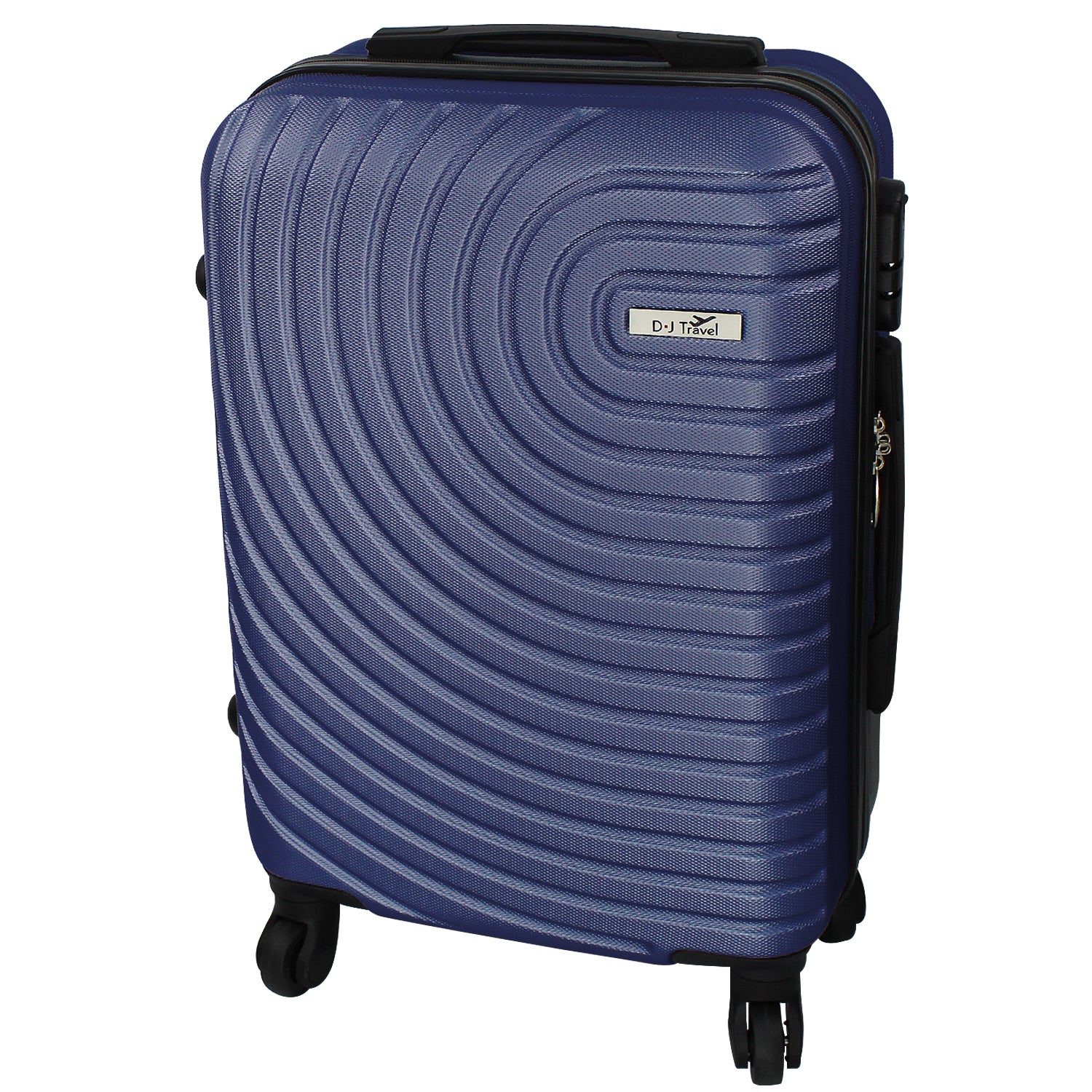 20" Navy 4 Wheel Hard Shell Cabin Size Suitcase