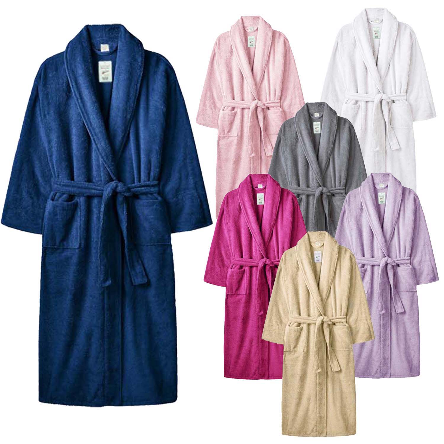 Adults Unisex One Size Terry Towelling Dressing Gown