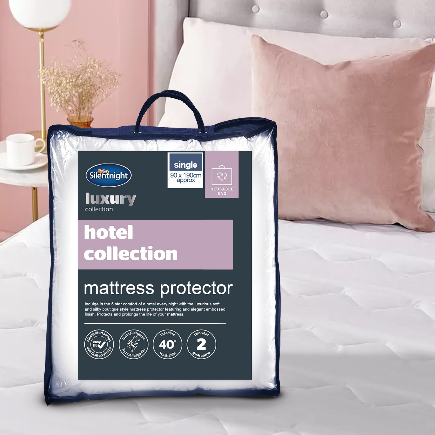 Silentnight Luxury Hotel Collection Single Size Mattress Protector